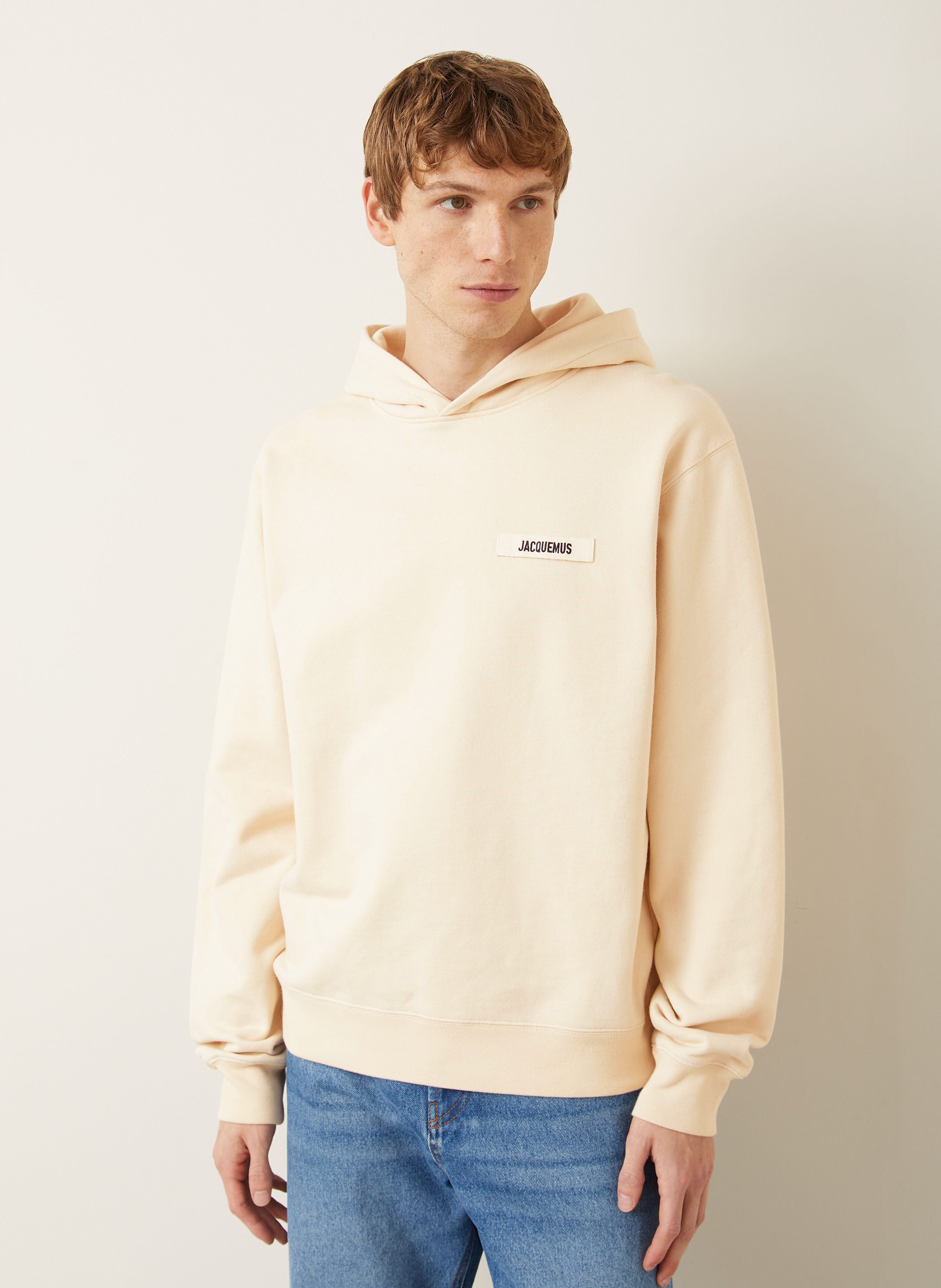 Thumbnail - Jacquemus Hoodie Le Hoodie Gros Grain beige