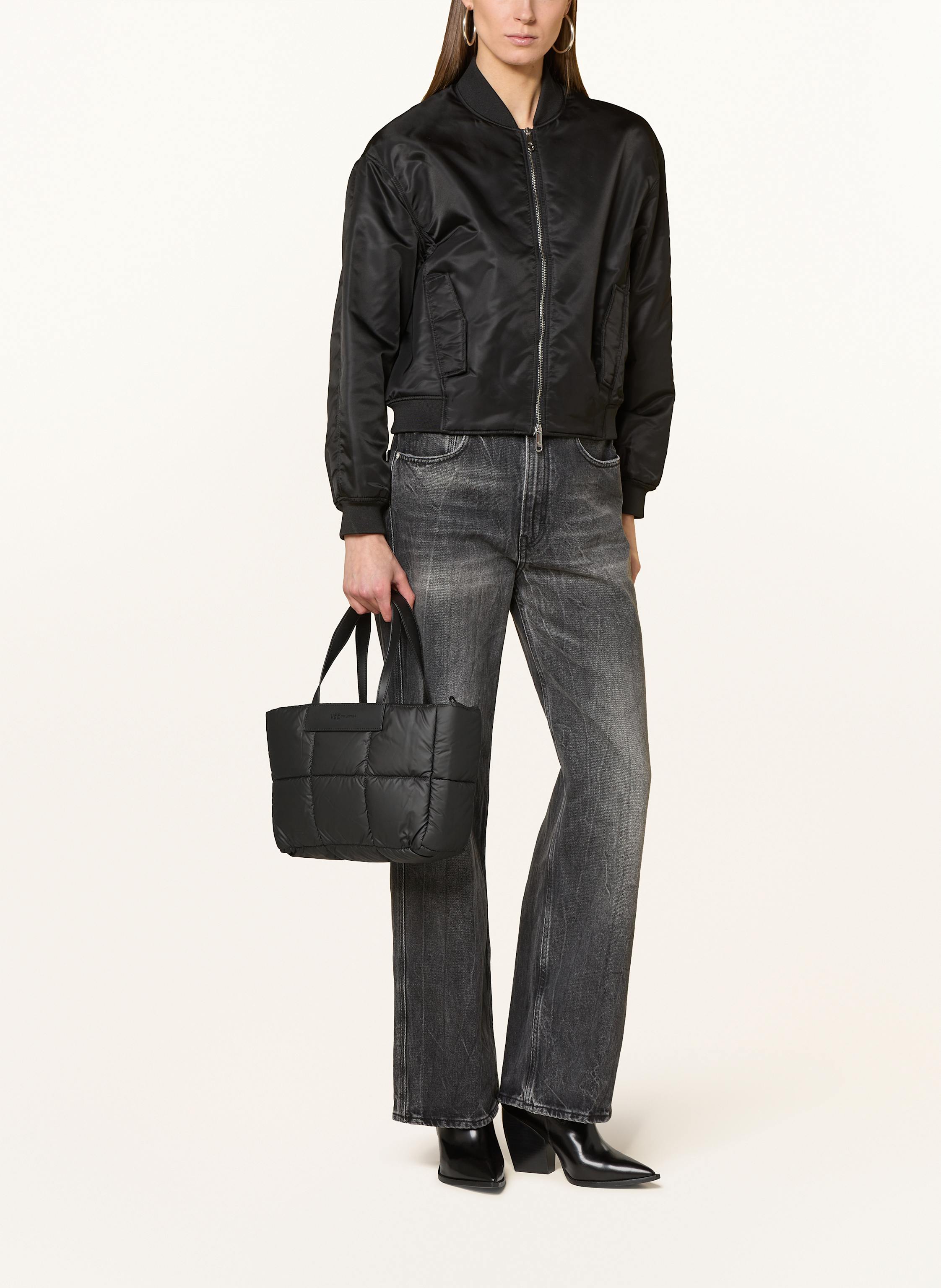 Thumbnail - Vee Collective Handtasche Porter Marché Small Mit Pouch schwarz