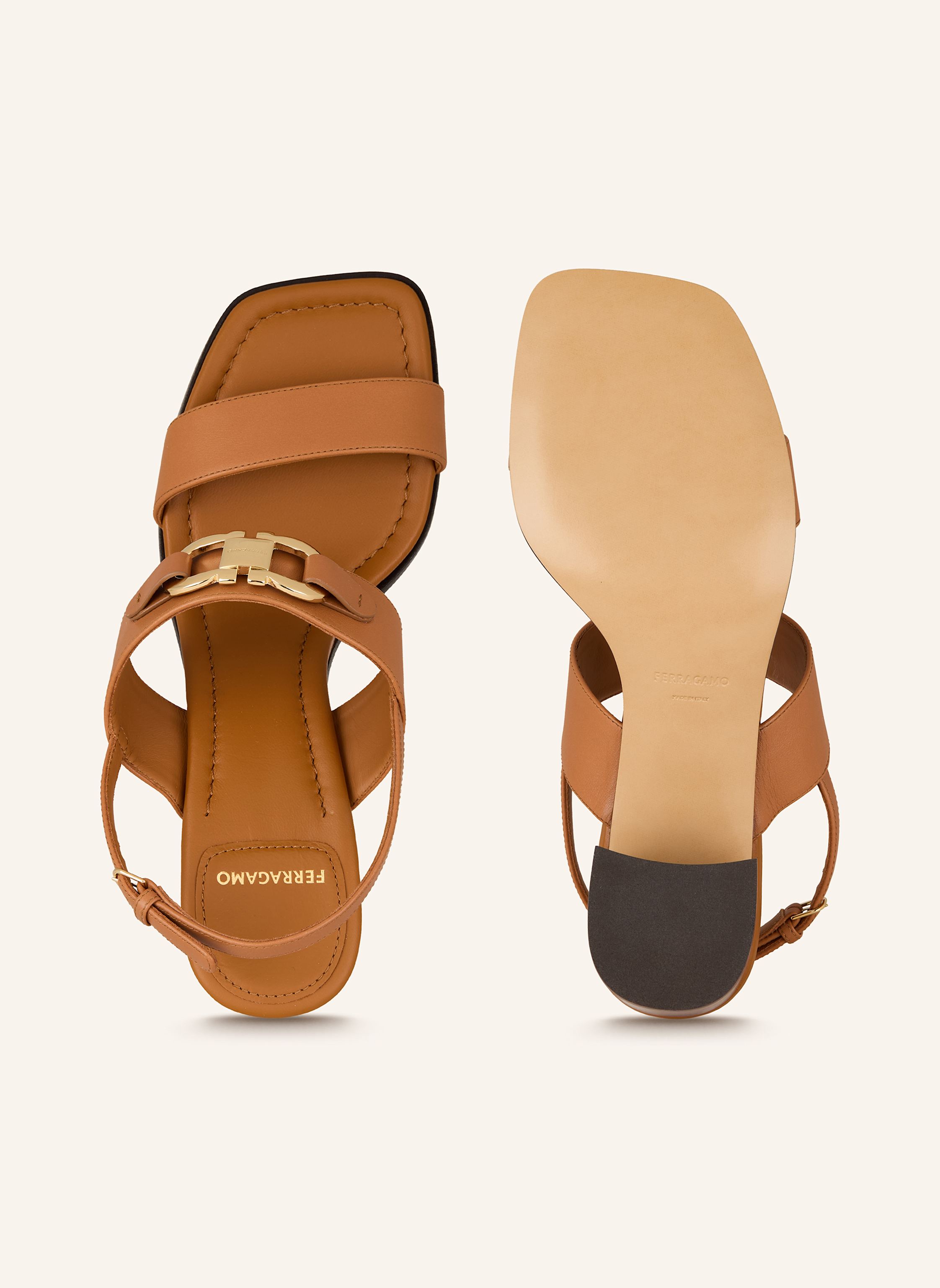 Thumbnail - Ferragamo Sandaletten braun