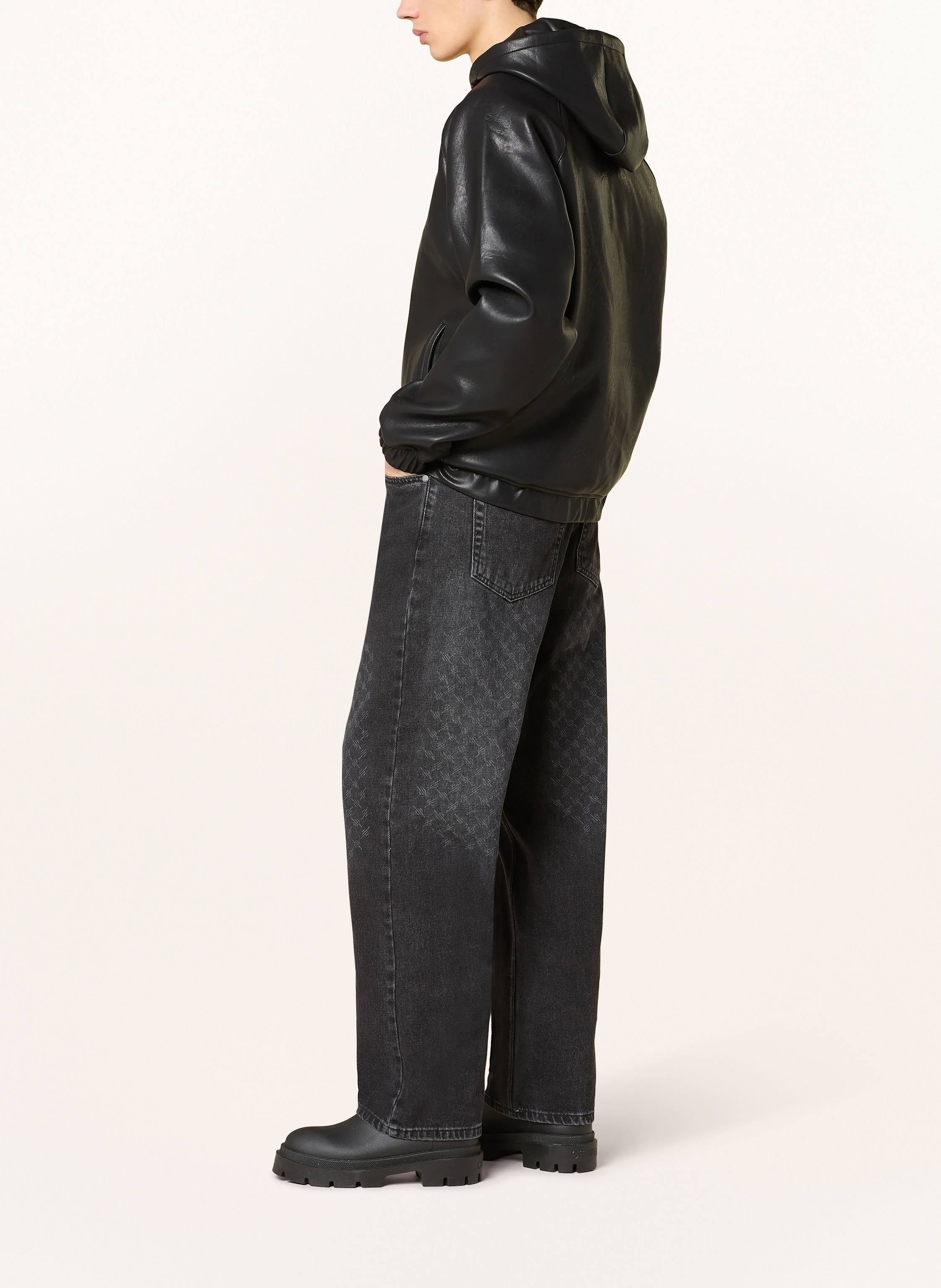 Thumbnail - Daily Paper Jacke In Lederoptik schwarz