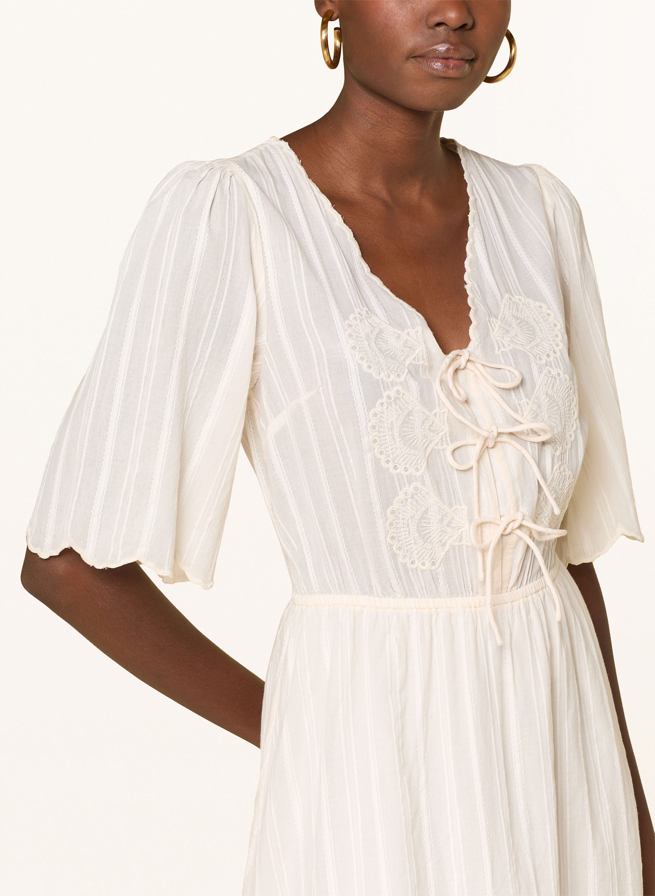 Thumbnail - Fabienne Chapot Kleid Rory Mit 3/4-Arm weiss