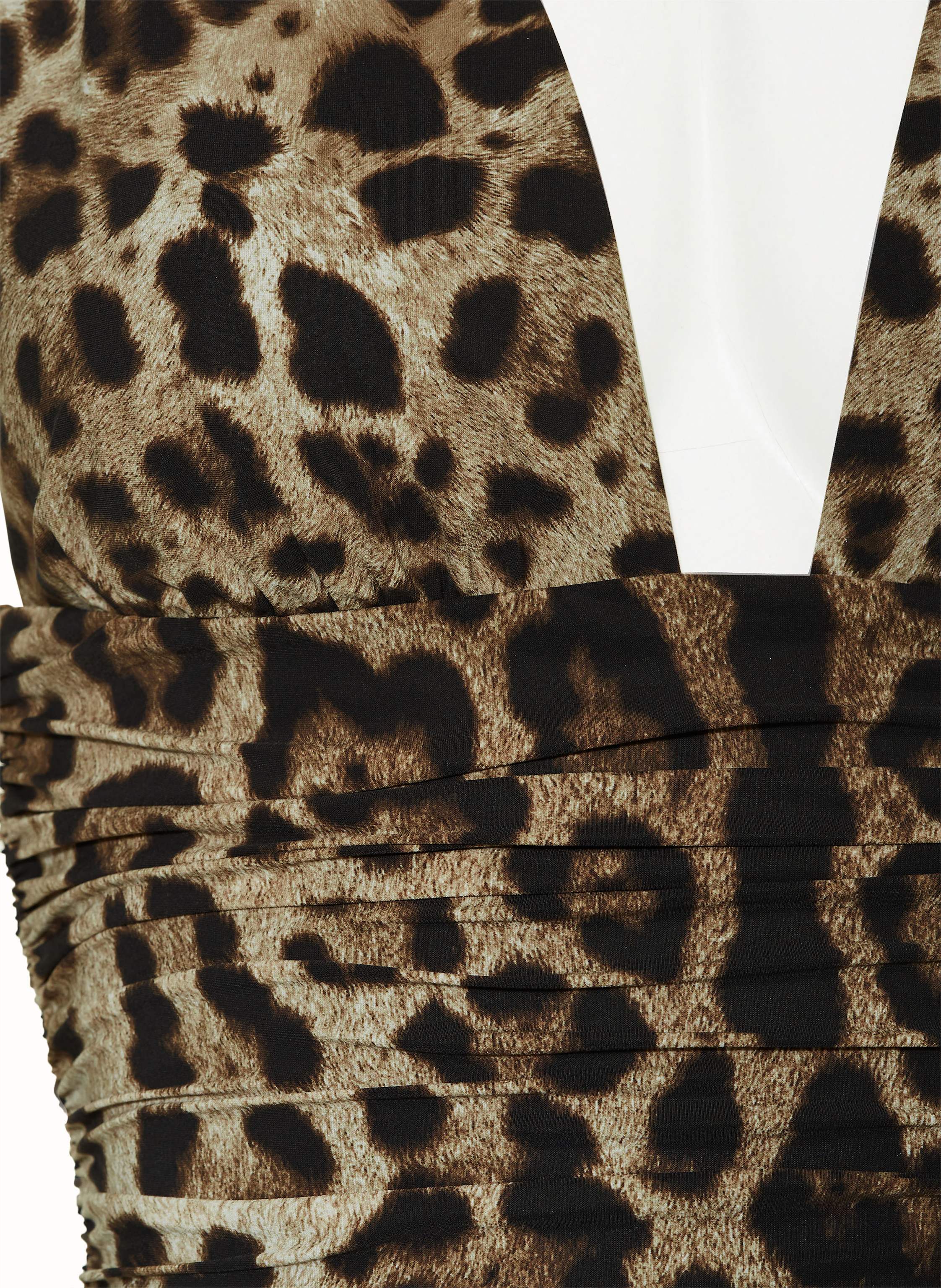 Thumbnail - Dolce & Gabbana Neckholder-Badeanzug Intero Leo New braun