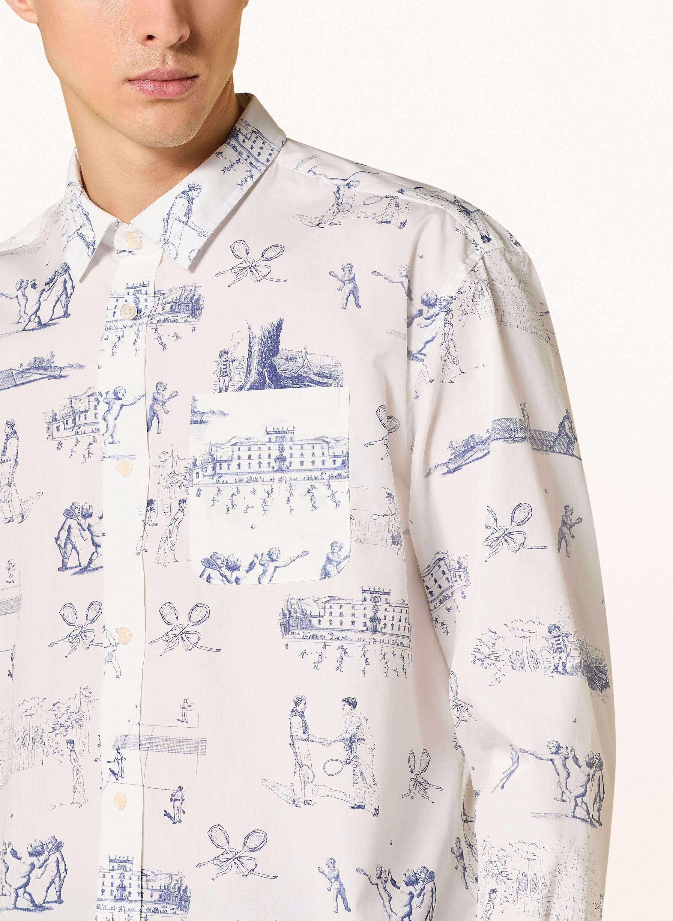 Thumbnail - Palmes Hemd Comfort Fit weiss