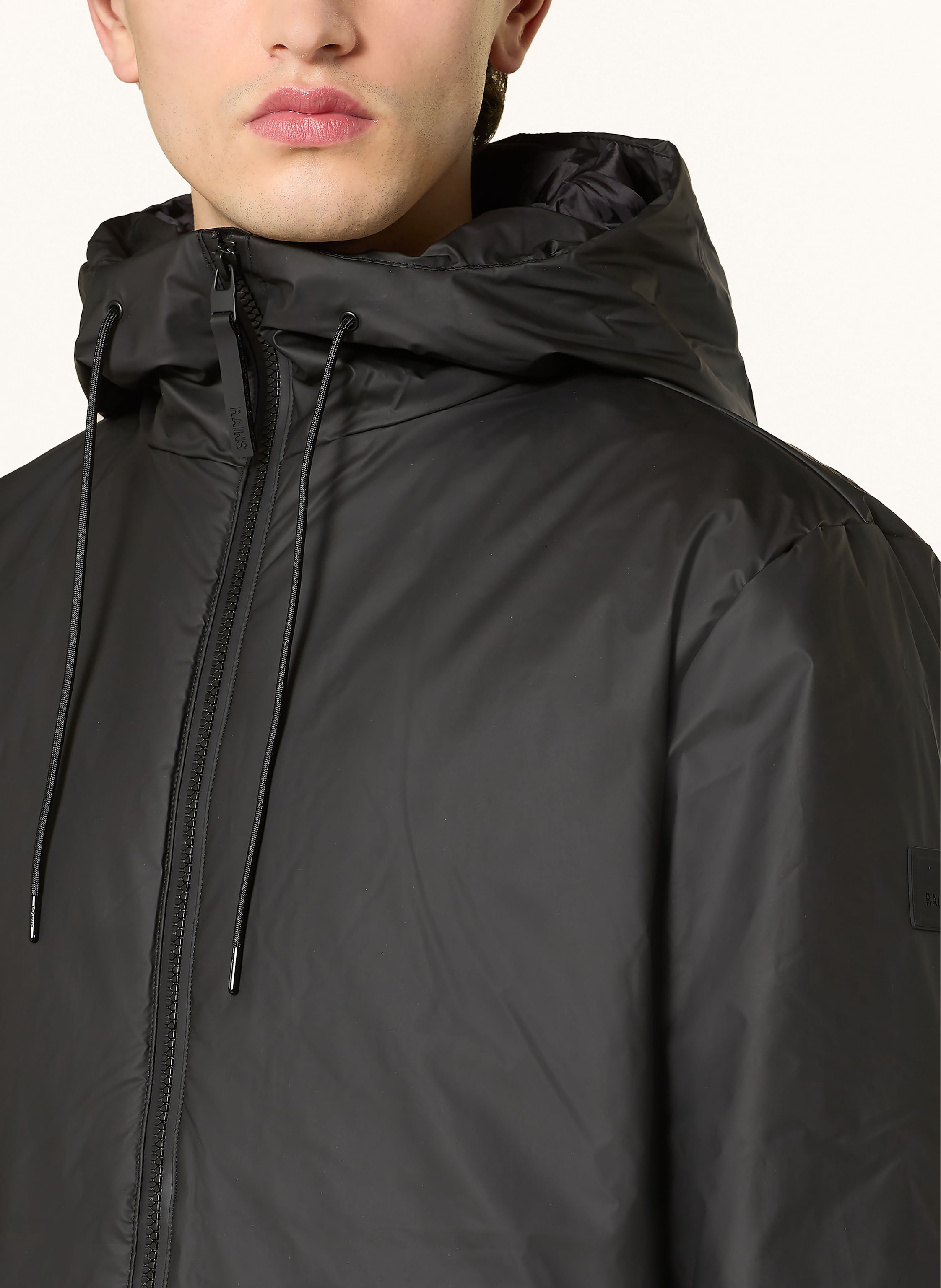 Thumbnail - Rains Regenjacke Lohja Long schwarz