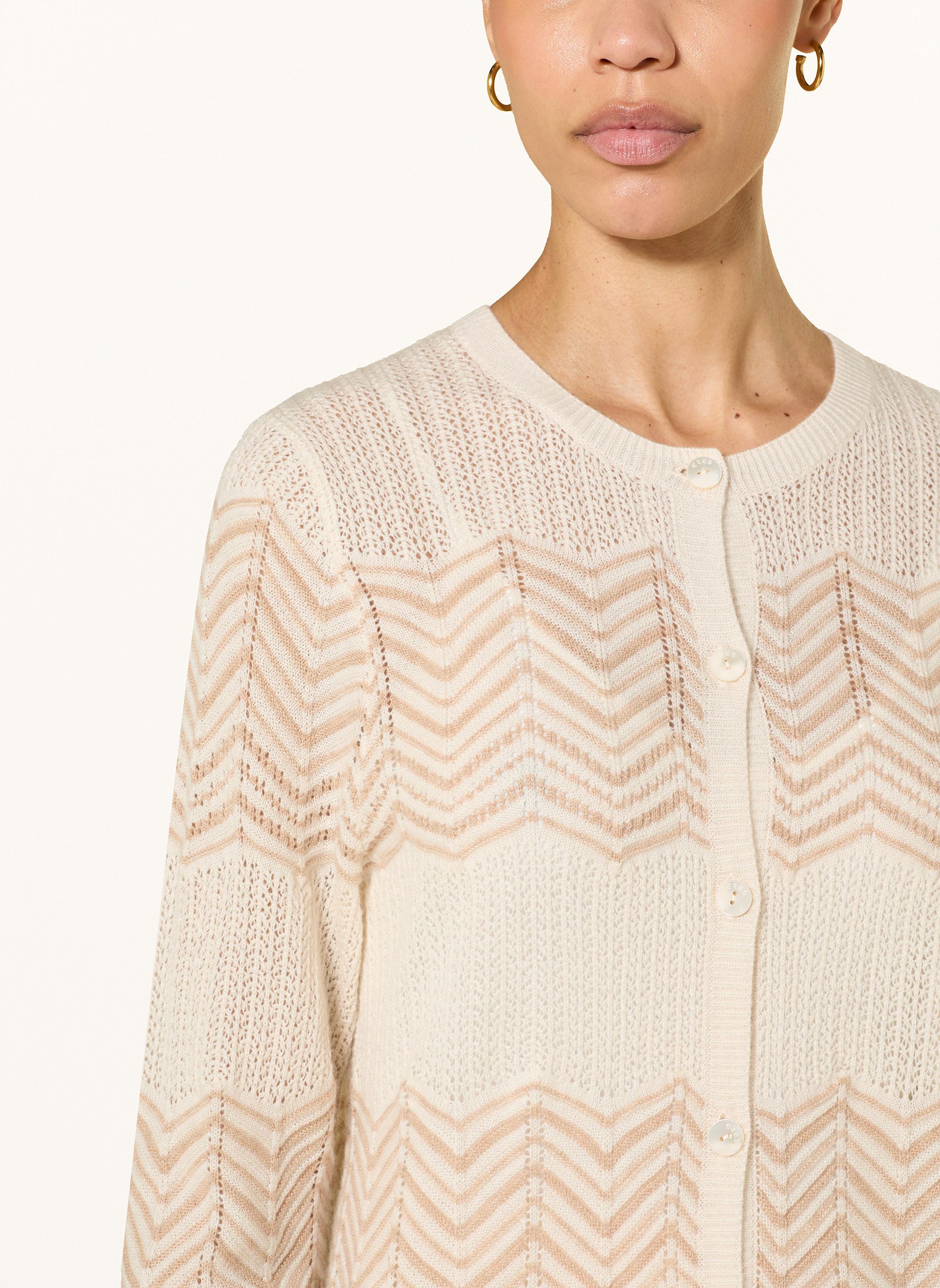 Thumbnail - Eres Strickjacke Marin beige