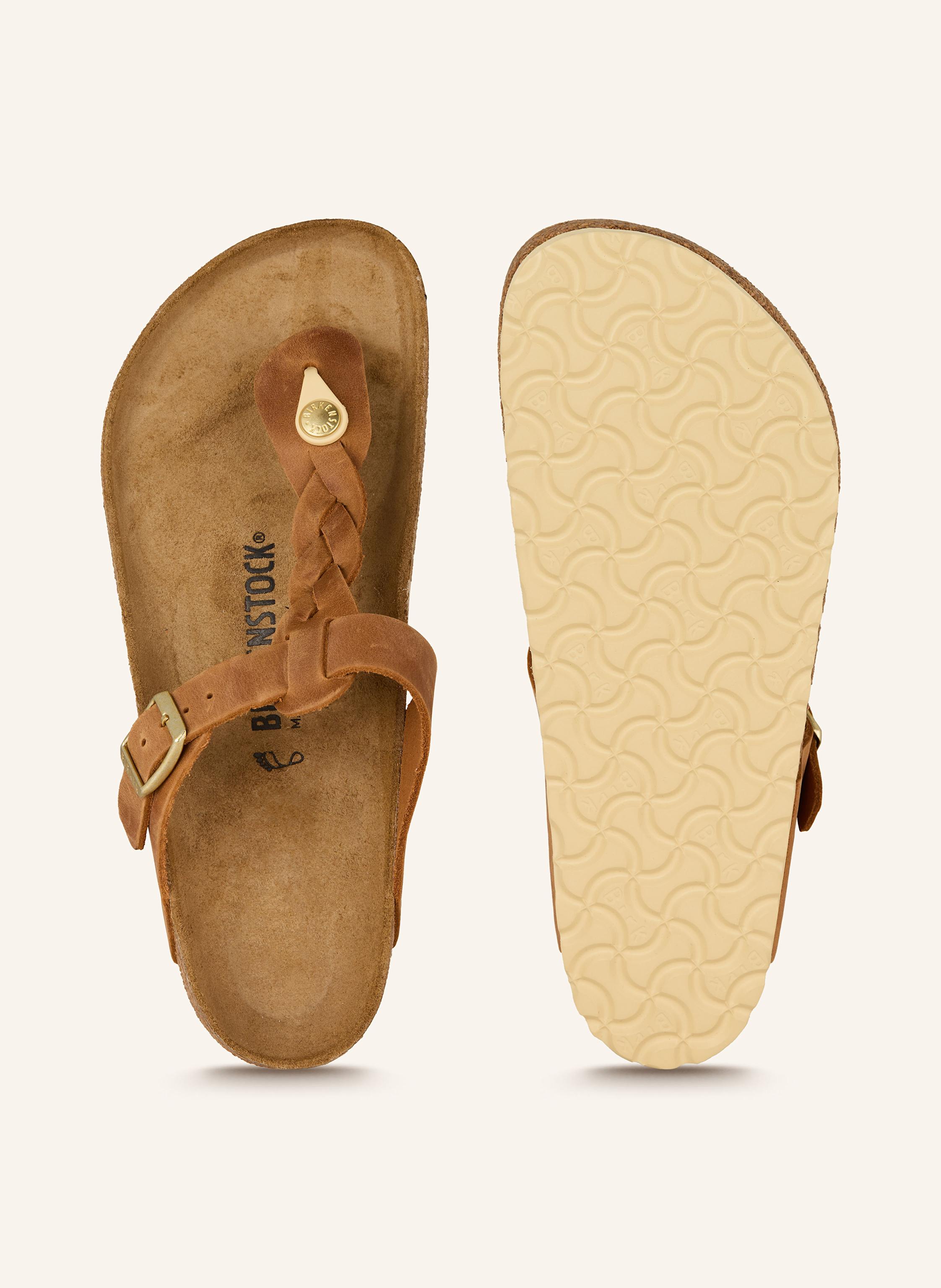 Thumbnail - Birkenstock Zehentrenner Gizeh Braided Leoi braun