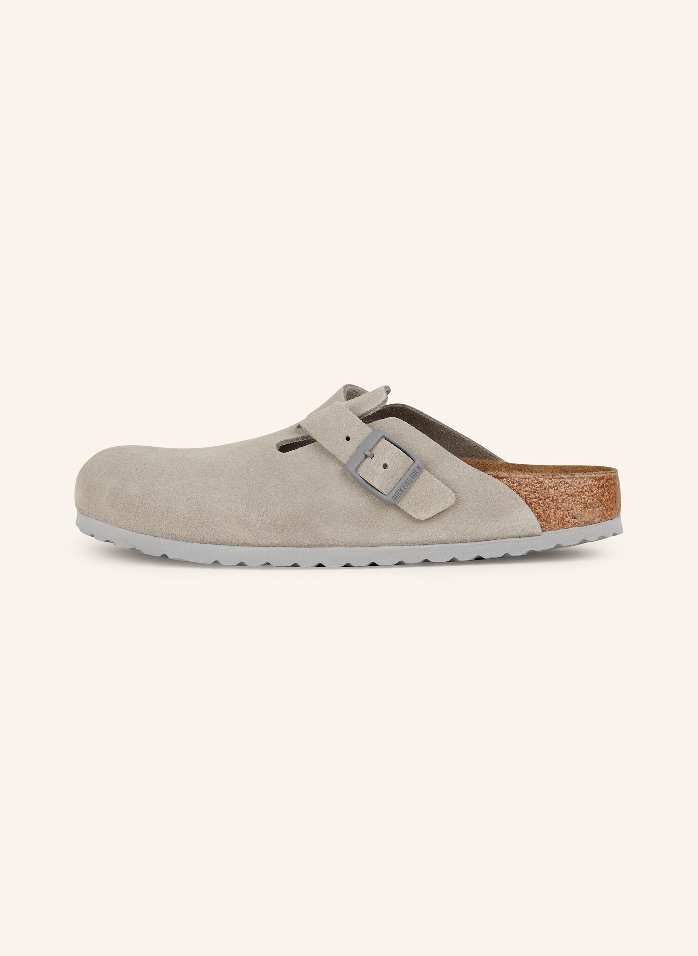 Thumbnail - Birkenstock Pantoletten Boston Leve grau