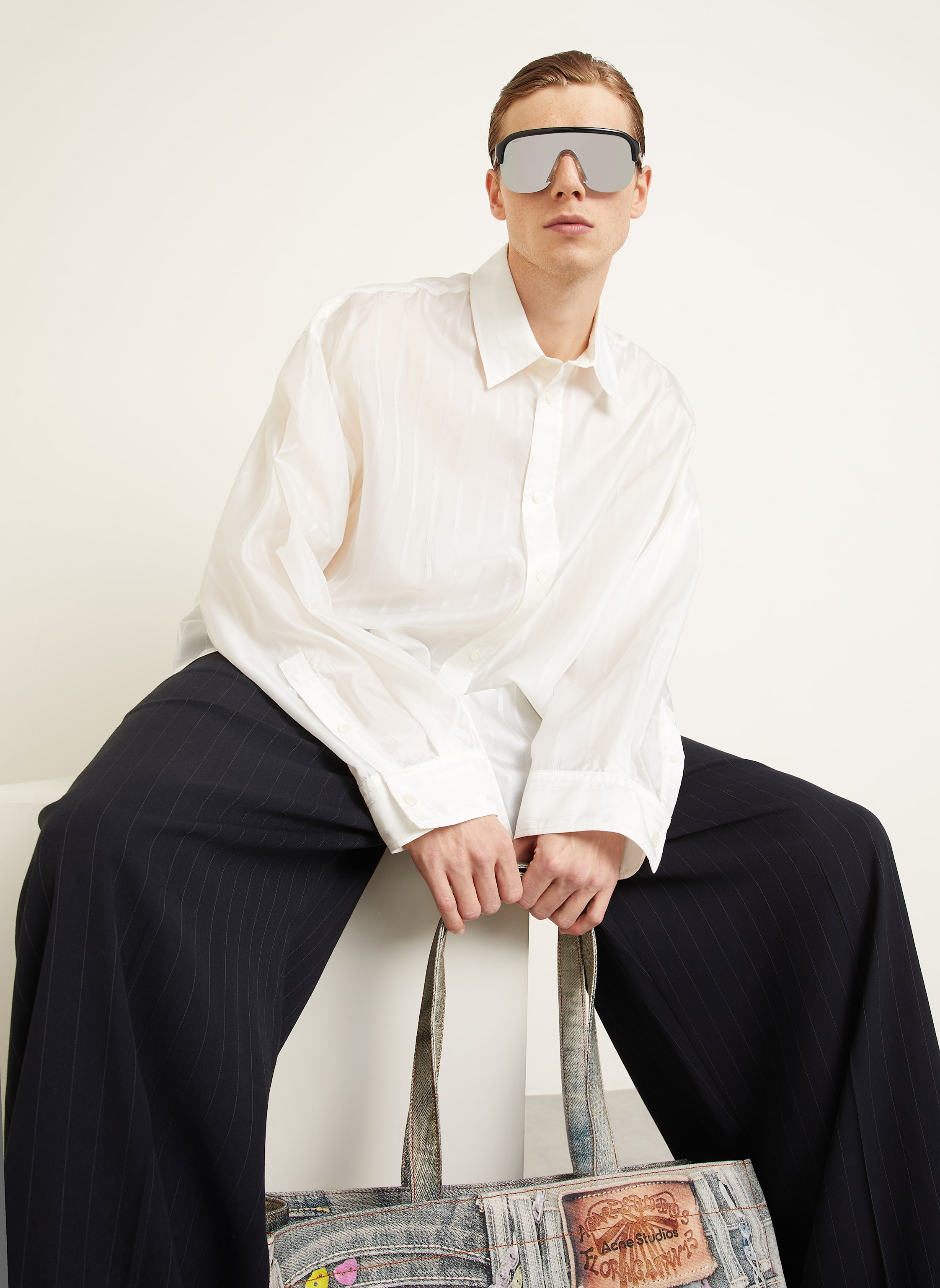 Thumbnail - Acne Studios Hemd Comfort Fit weiss
