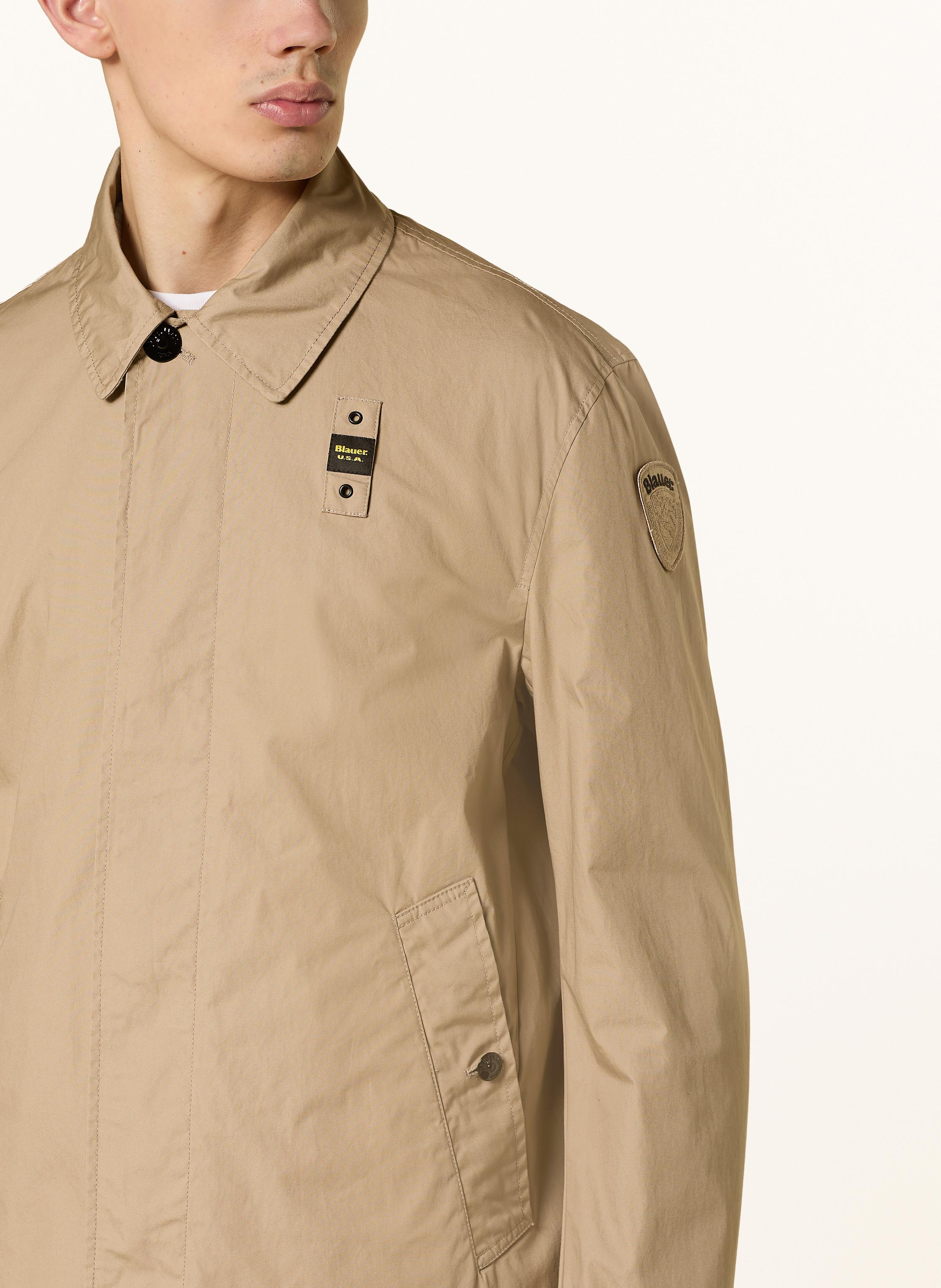 Thumbnail - Blauer Trenchcoat beige