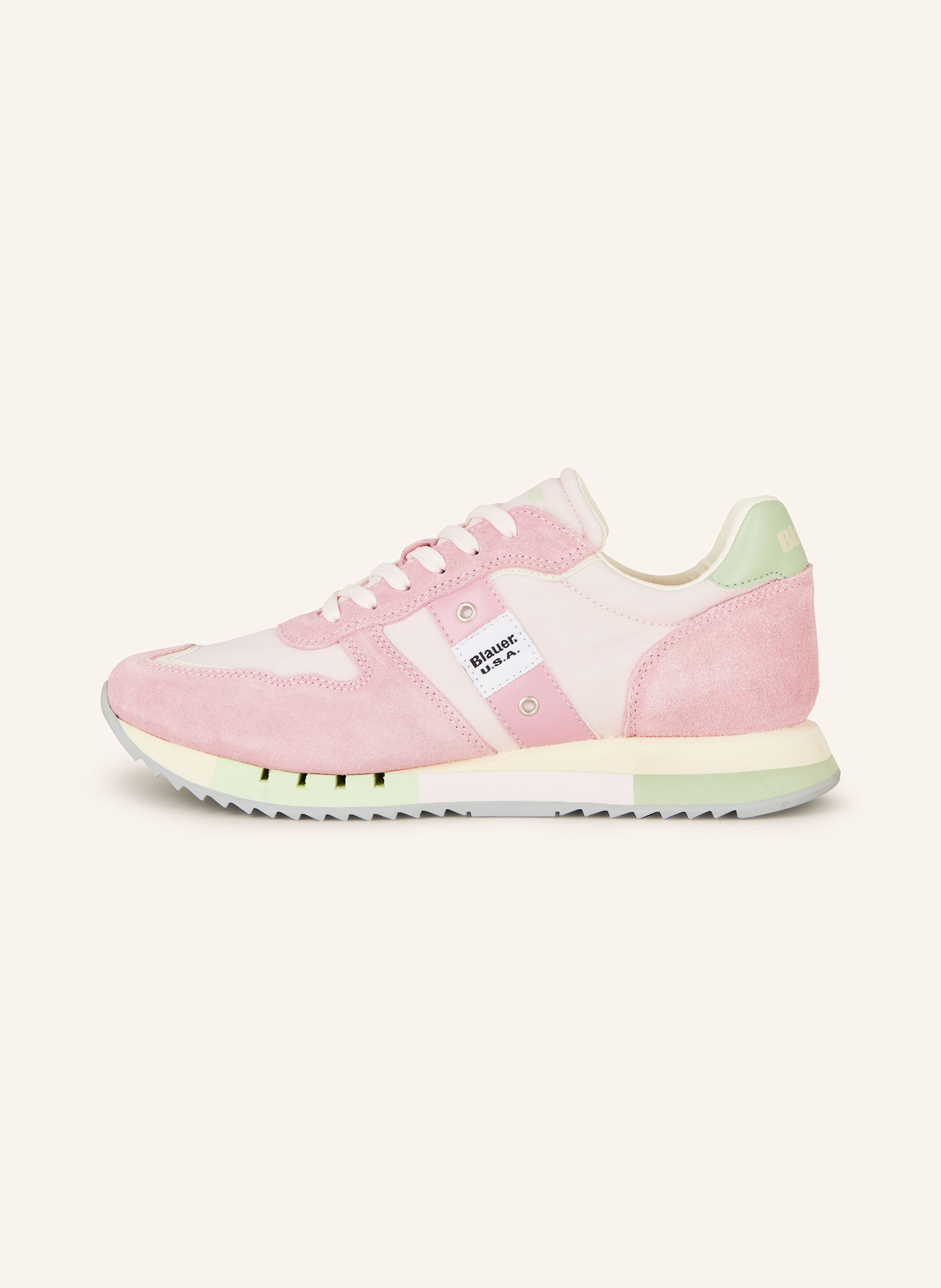 Thumbnail - Blauer Sneaker Melrose rosa