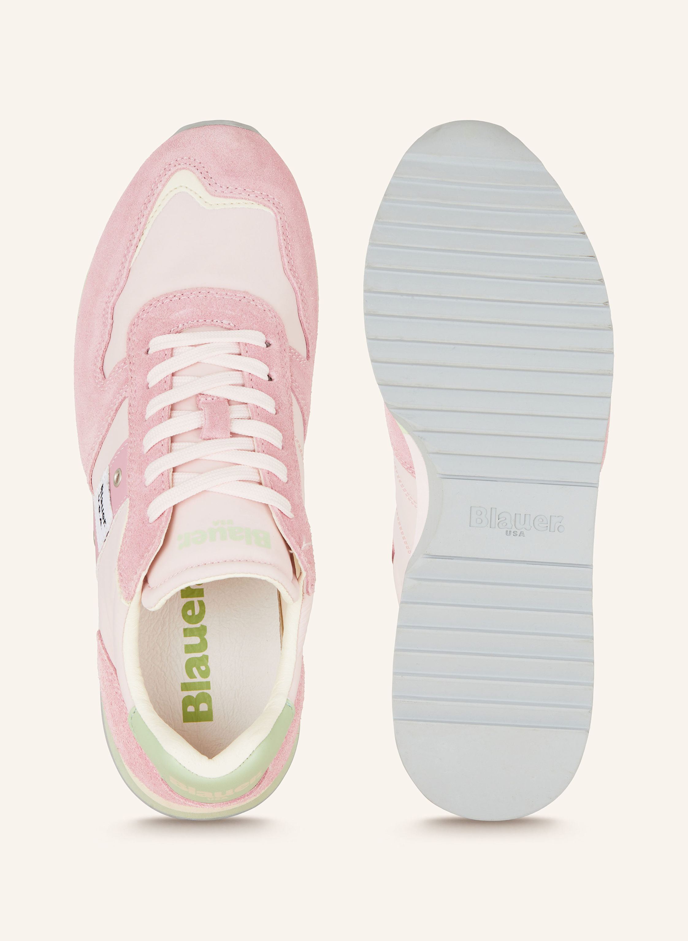 Thumbnail - Blauer Sneaker Melrose rosa