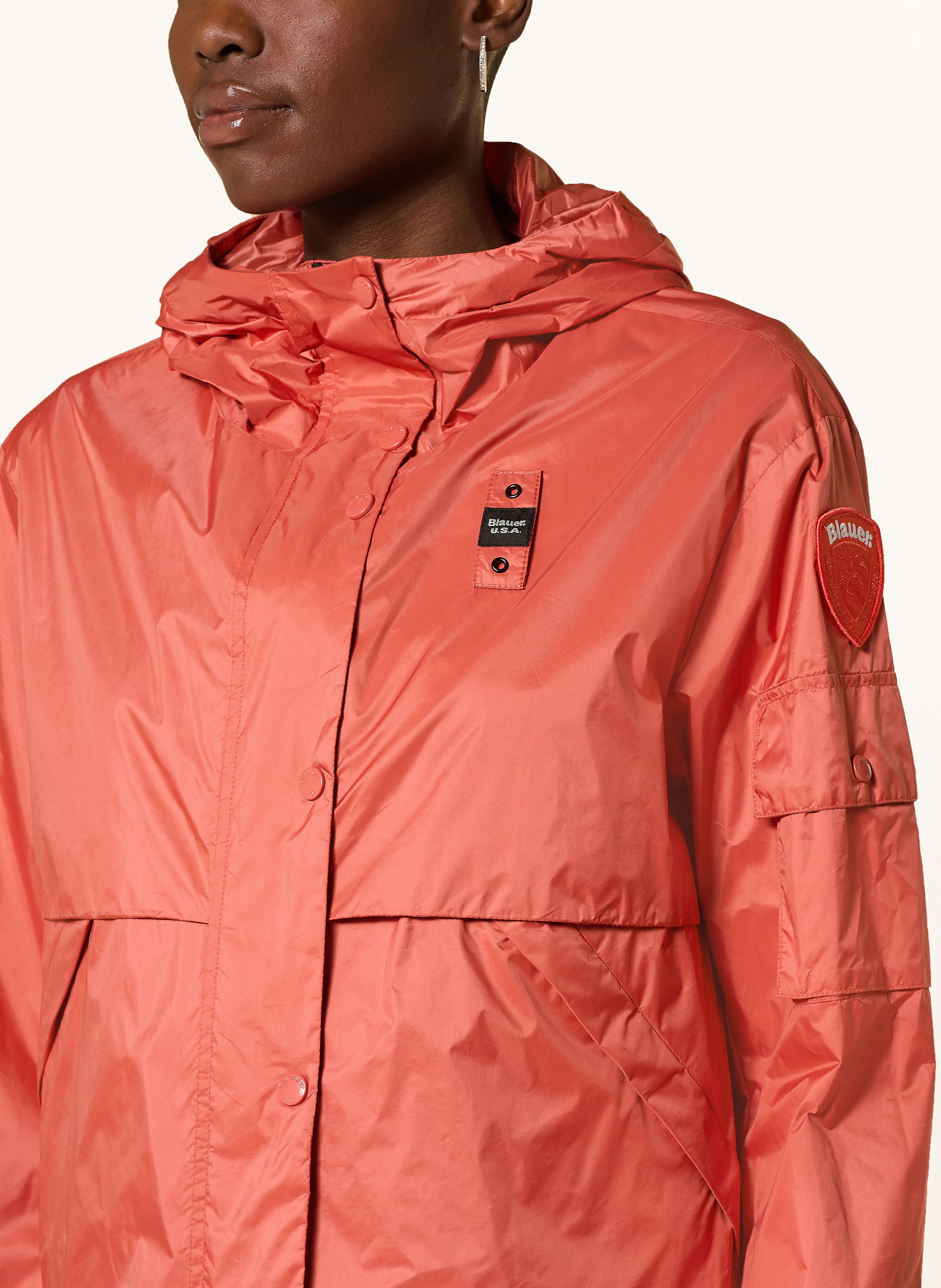 Thumbnail - Blauer Regenjacke Erie rot