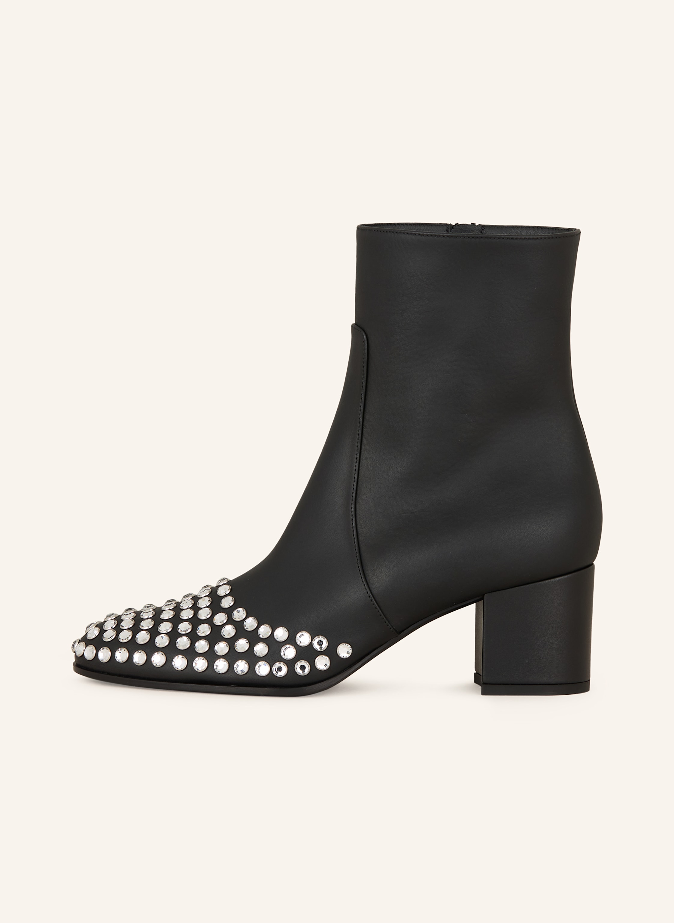 Thumbnail - Alaïa Stiefeletten Mit Schmucksteinen schwarz