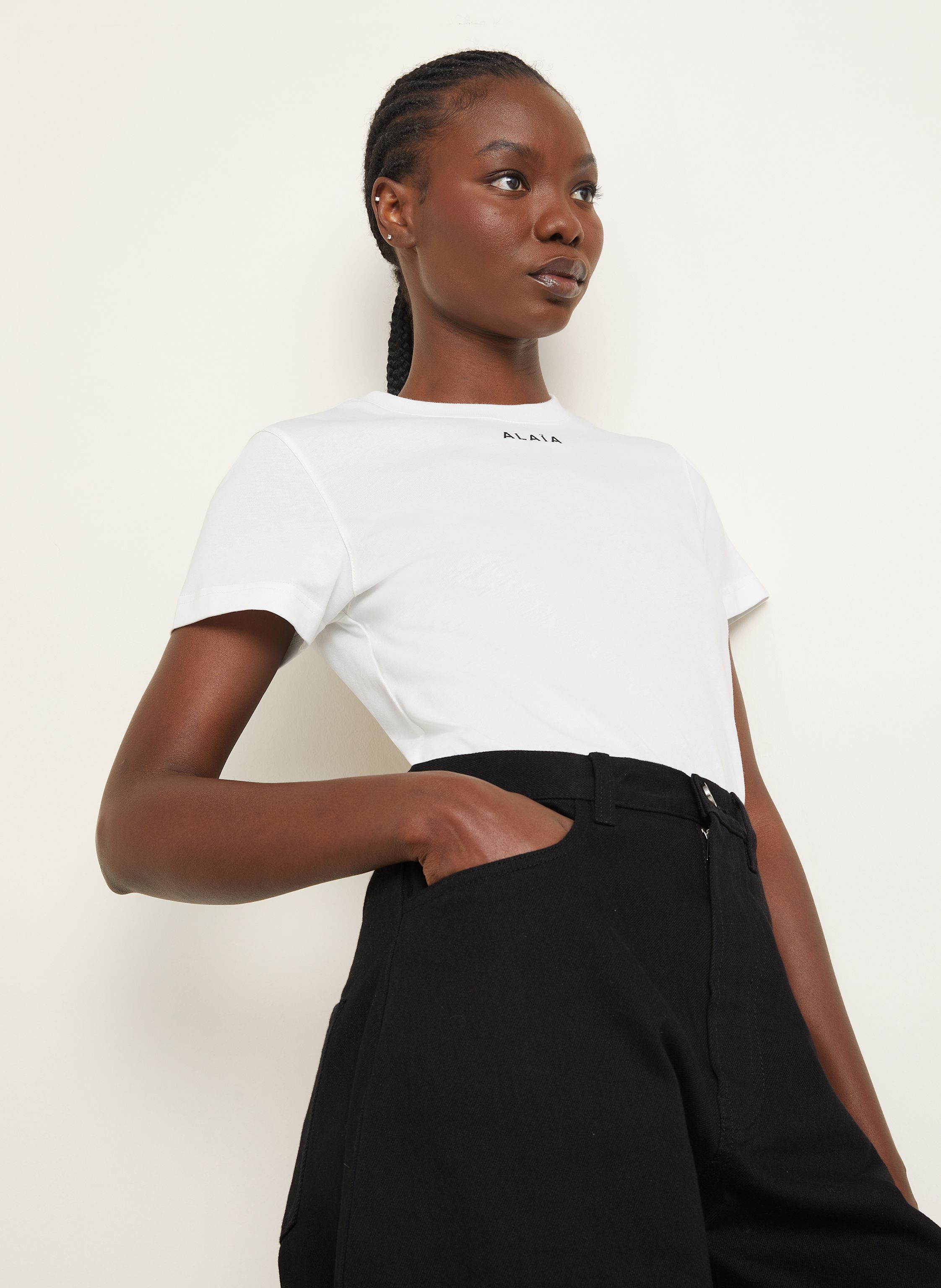Thumbnail - Alaïa T-Shirt weiss