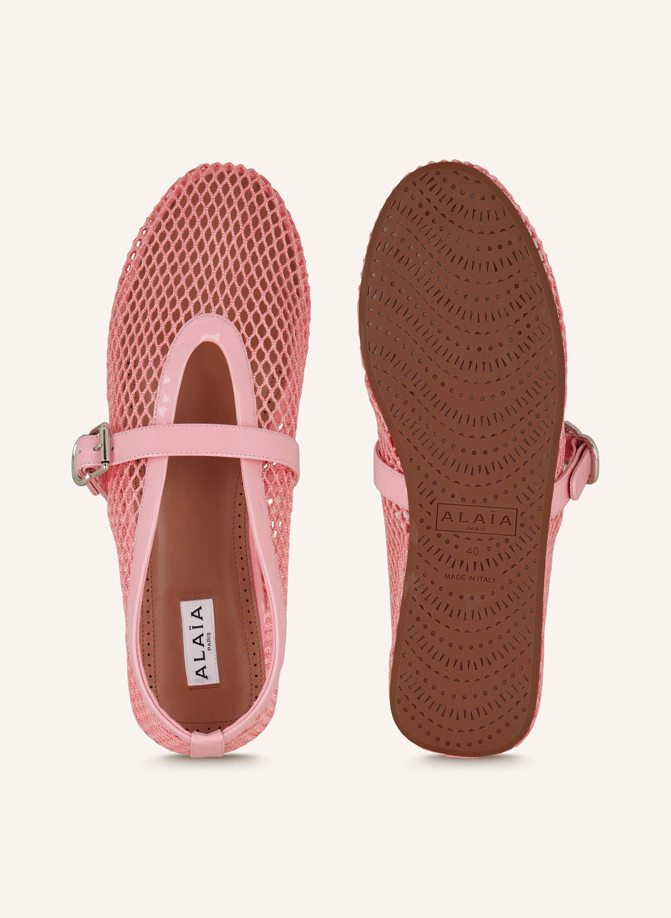 Thumbnail - Alaïa Ballerinas pink