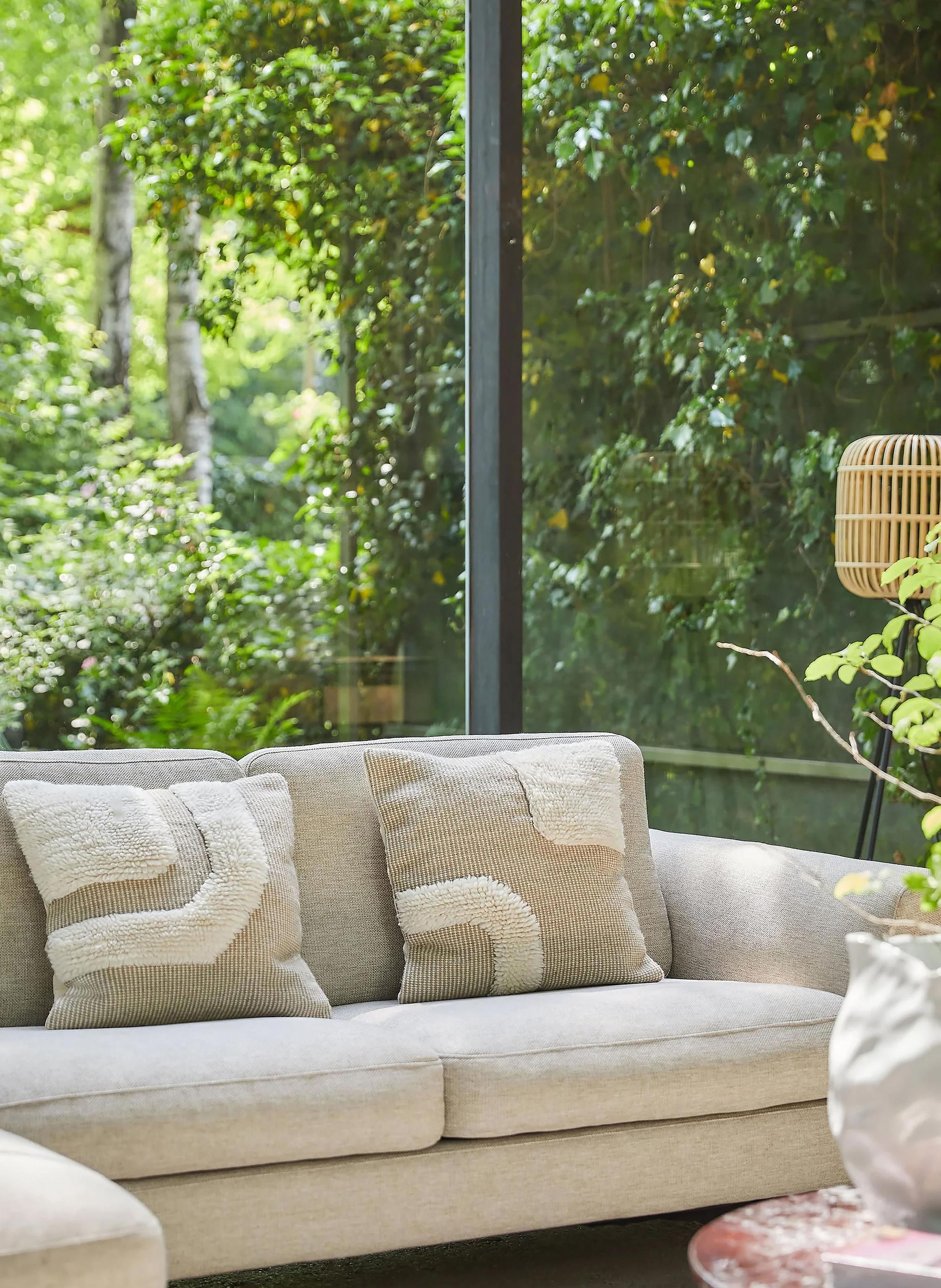 Thumbnail - Westwing Collection Dekokissenhülle Laine beige