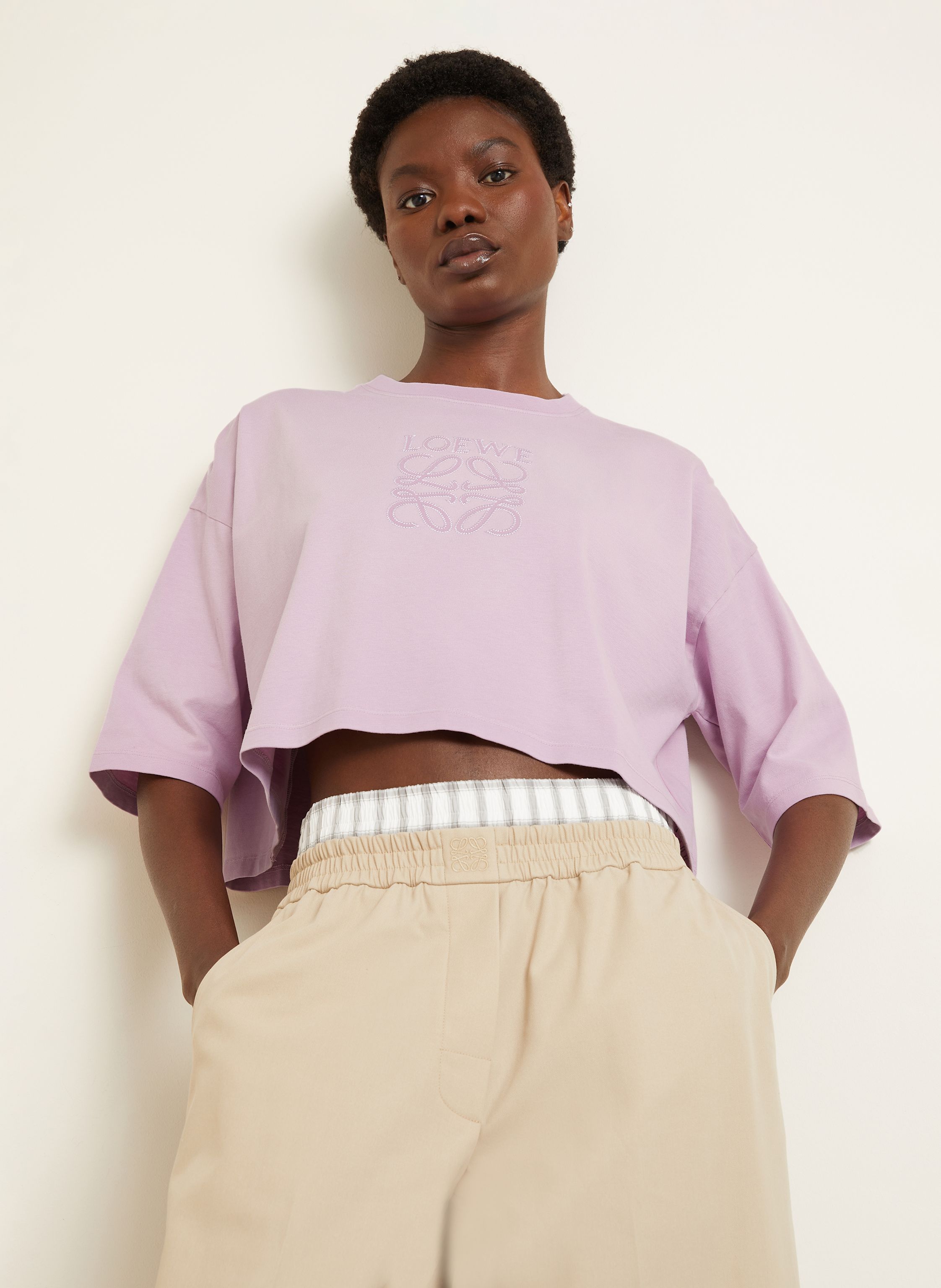 Loewe Cropped-Shirt lila – Bild 2