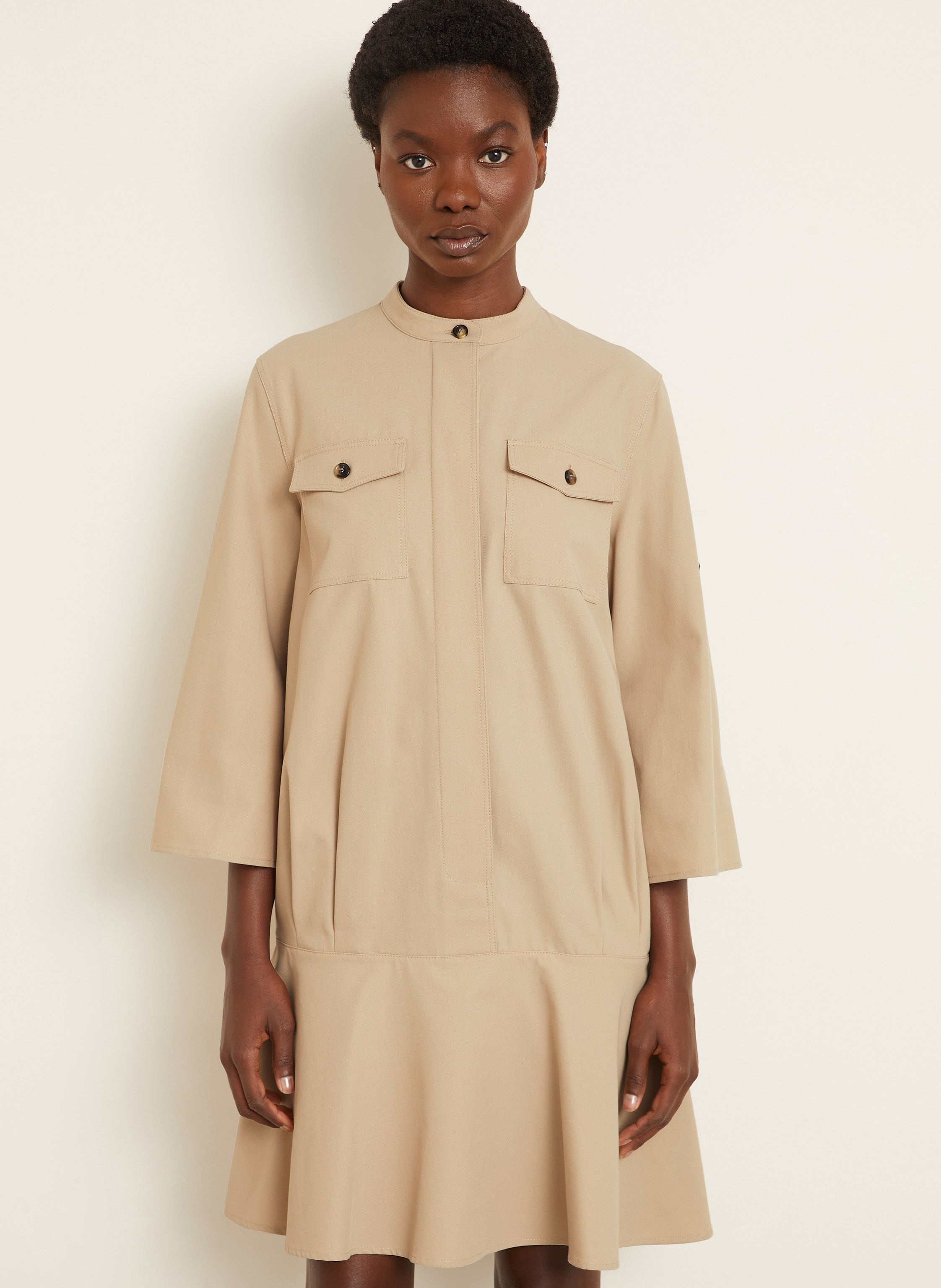 Thumbnail - Loewe Kleid Mit 3/4-Arm beige