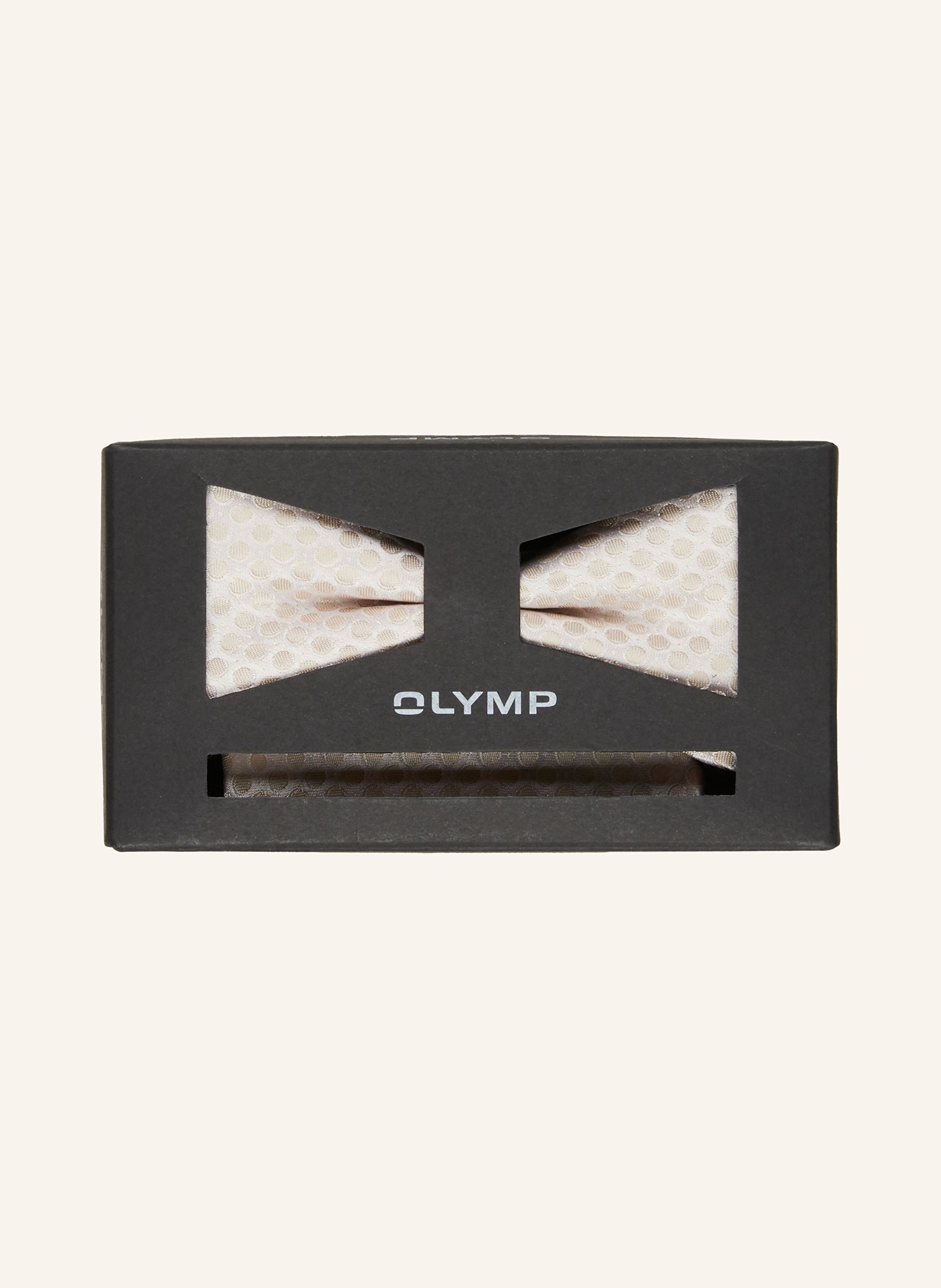 Thumbnail - Olymp Set: Fliege Und Einstecktuch beige