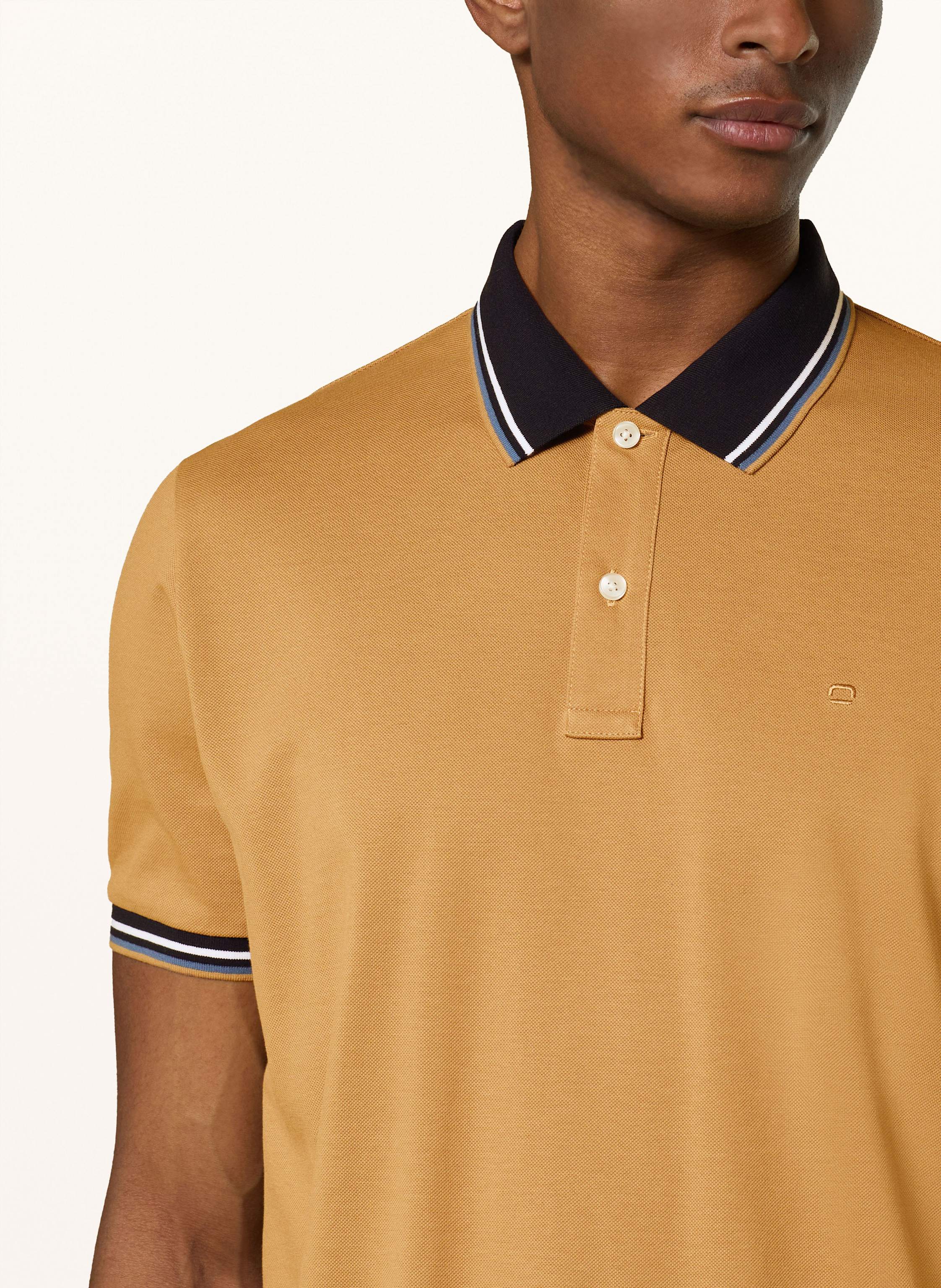 Thumbnail - Olymp Piqué-Poloshirt Casual Fit braun