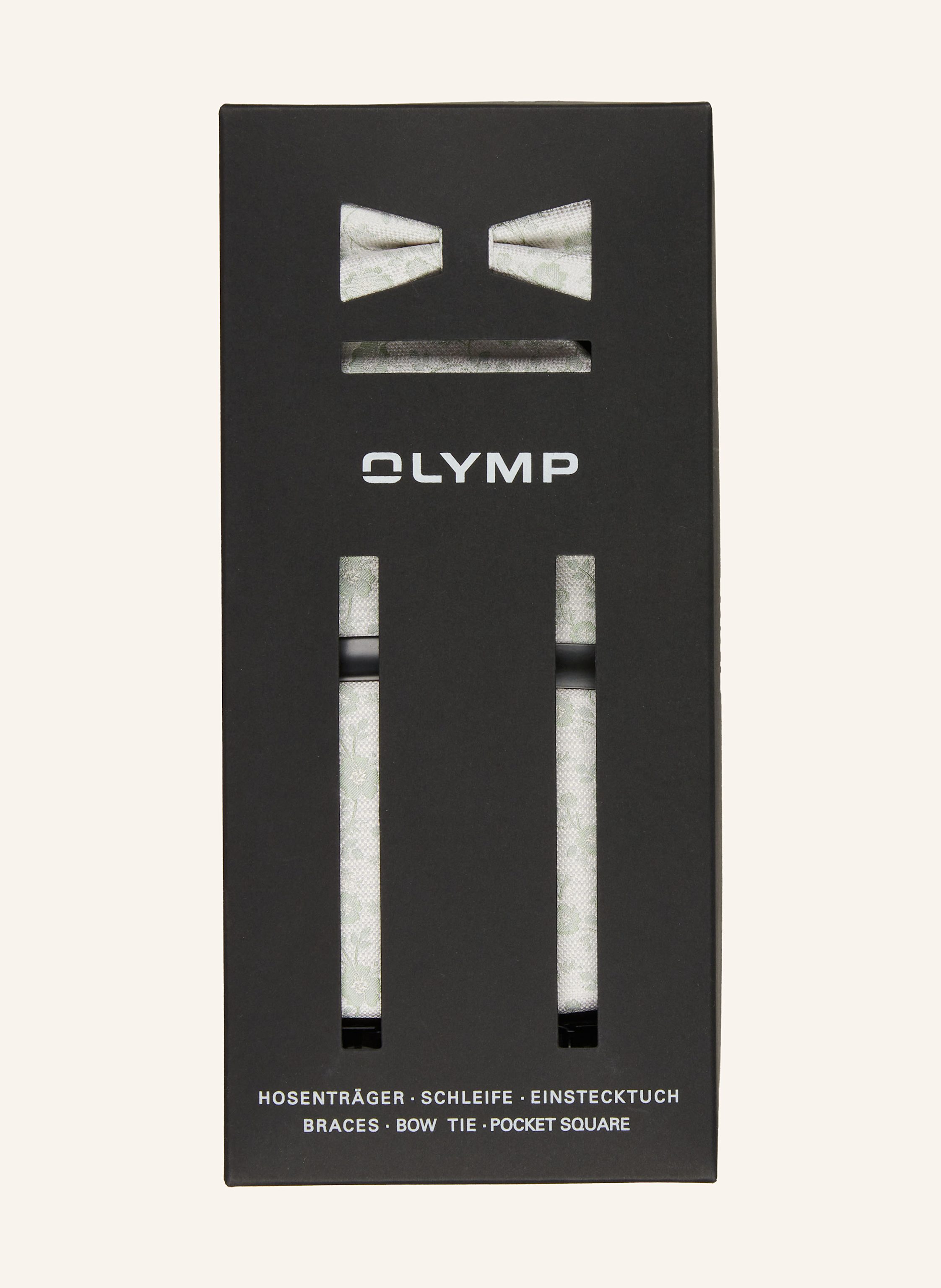 Thumbnail - Olymp Set: Hosenträger, Fliege Und Einstecktuch beige