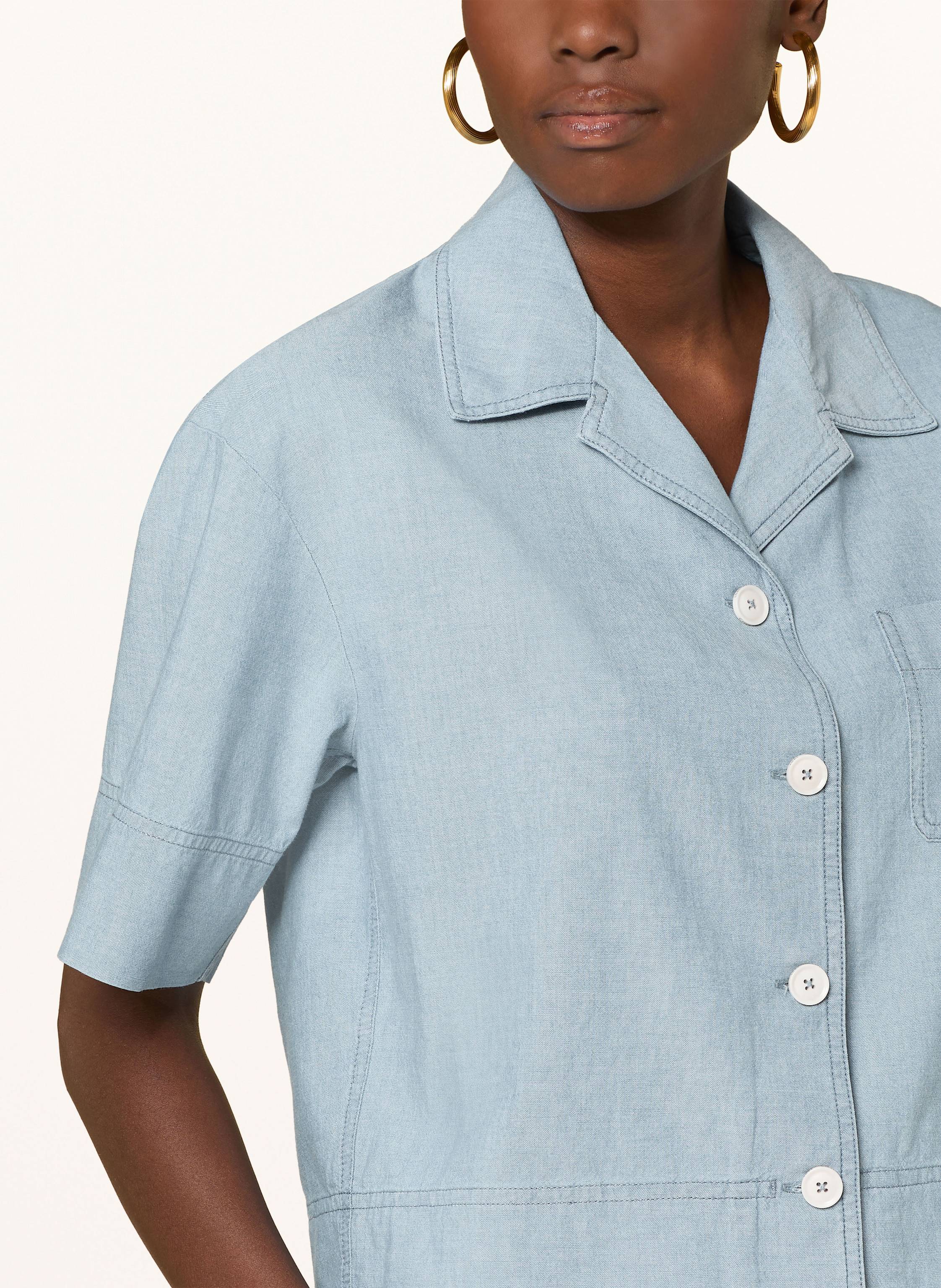 Thumbnail - Circolo 1901 Bluse In Jeansoptik blau