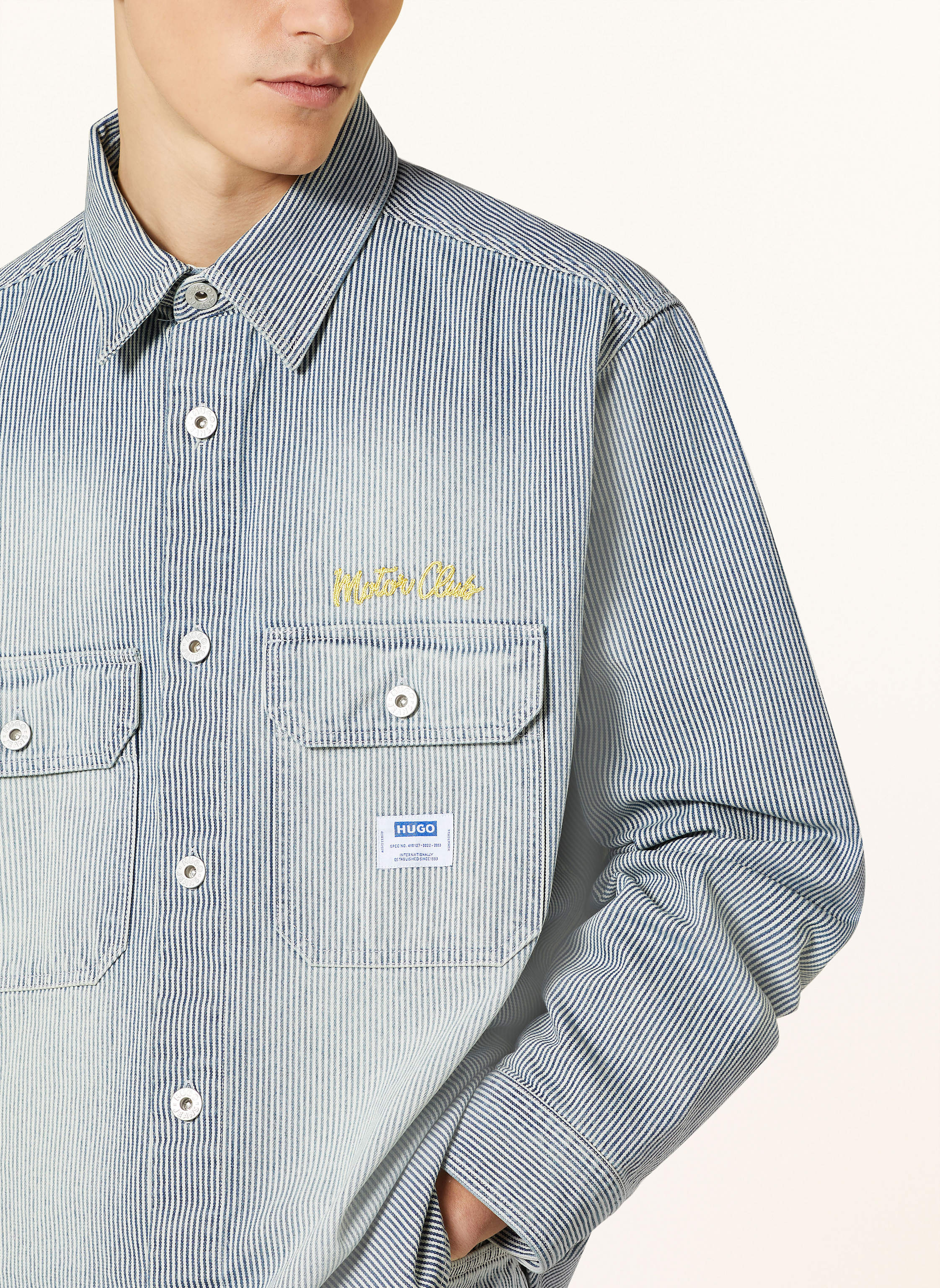 Thumbnail - Hugo Blue Jeans-Overshirt Ebolt blau