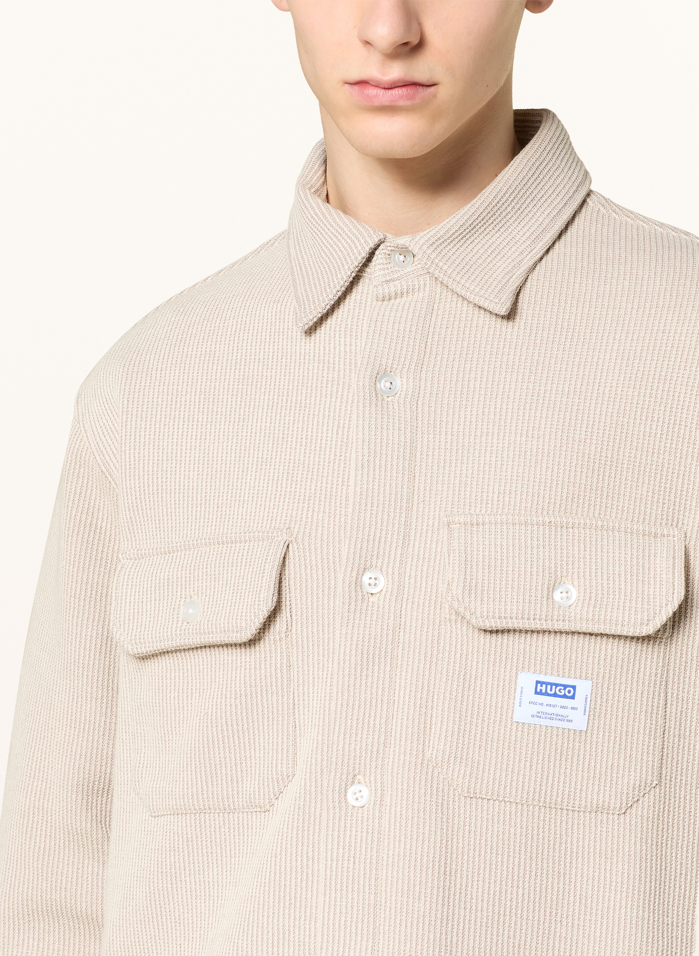 Thumbnail - Hugo Blue Overshirt Ekynone weiss