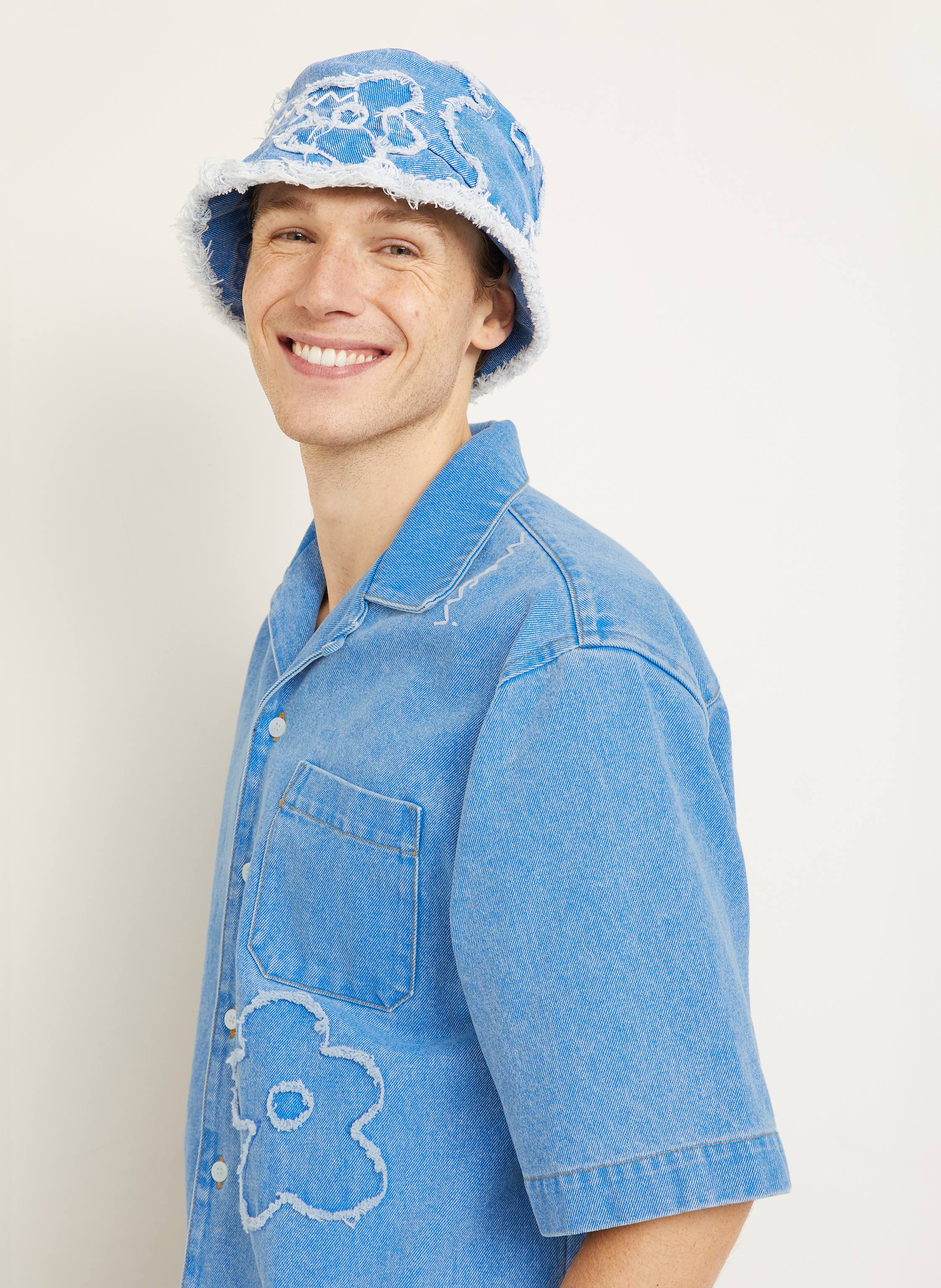 Thumbnail - Marni Jeanshemd Comfort Fit blau