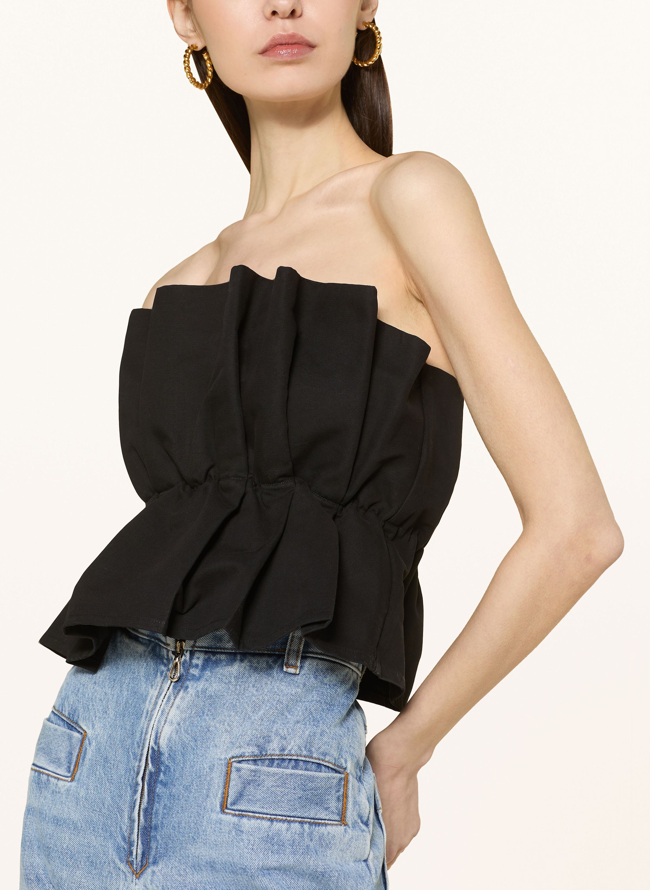 Thumbnail - Sosue Cropped-Top schwarz