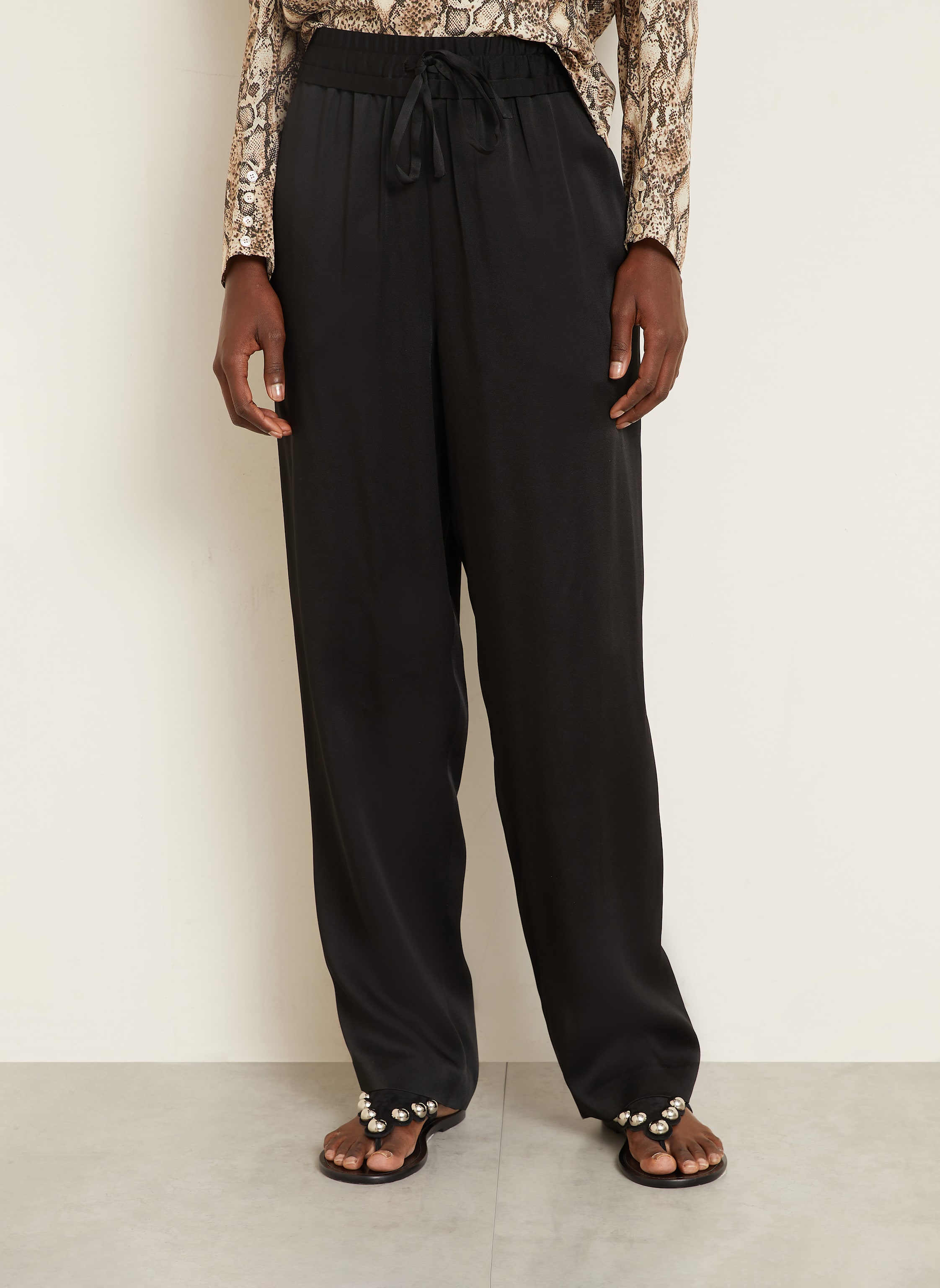 Thumbnail - Isabel Marant Satinhose Kendry schwarz