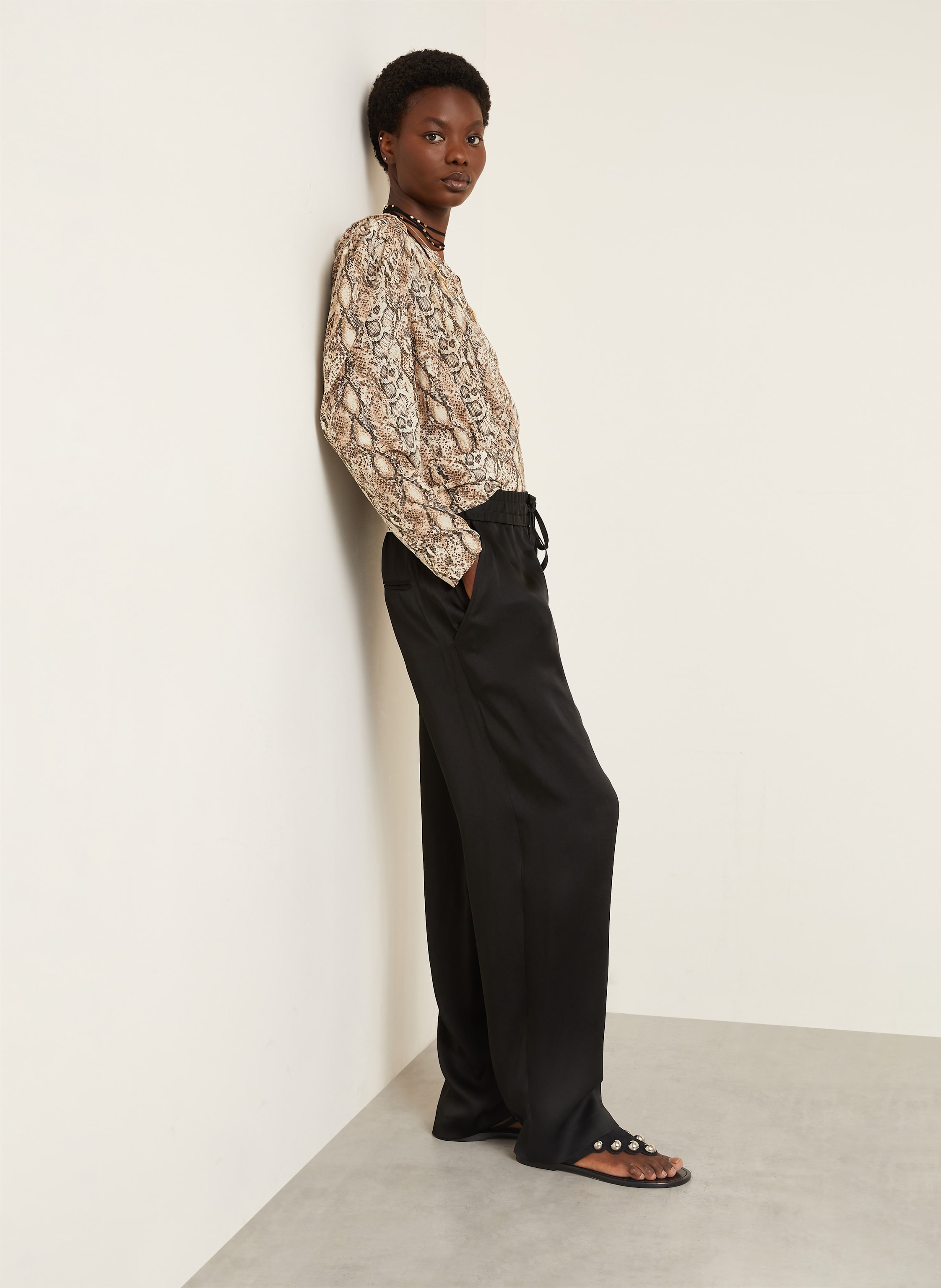 Thumbnail - Isabel Marant Satinhose Kendry schwarz