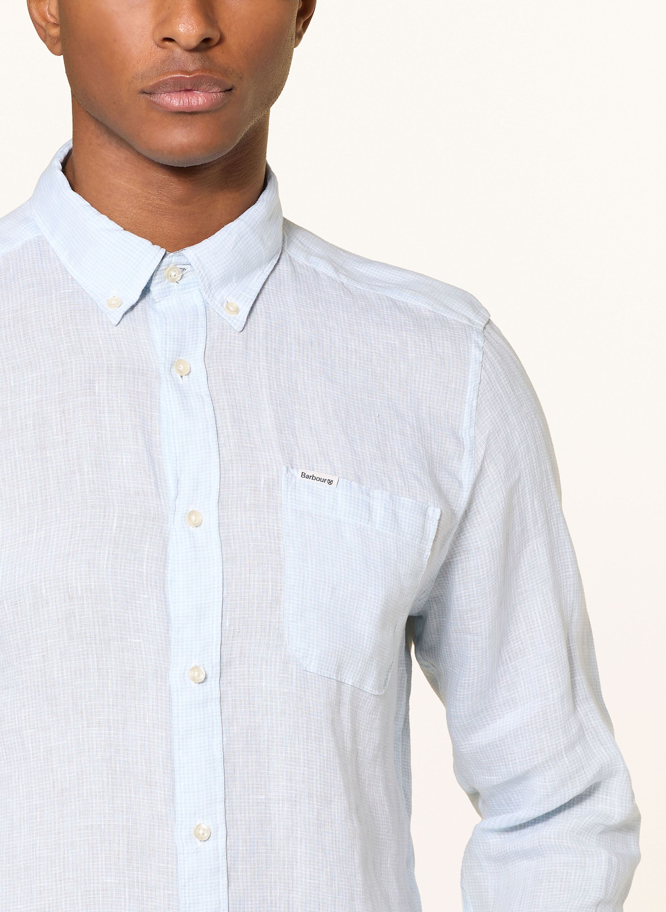Thumbnail - Barbour Leinenhemd Linton Tailored Fit blau