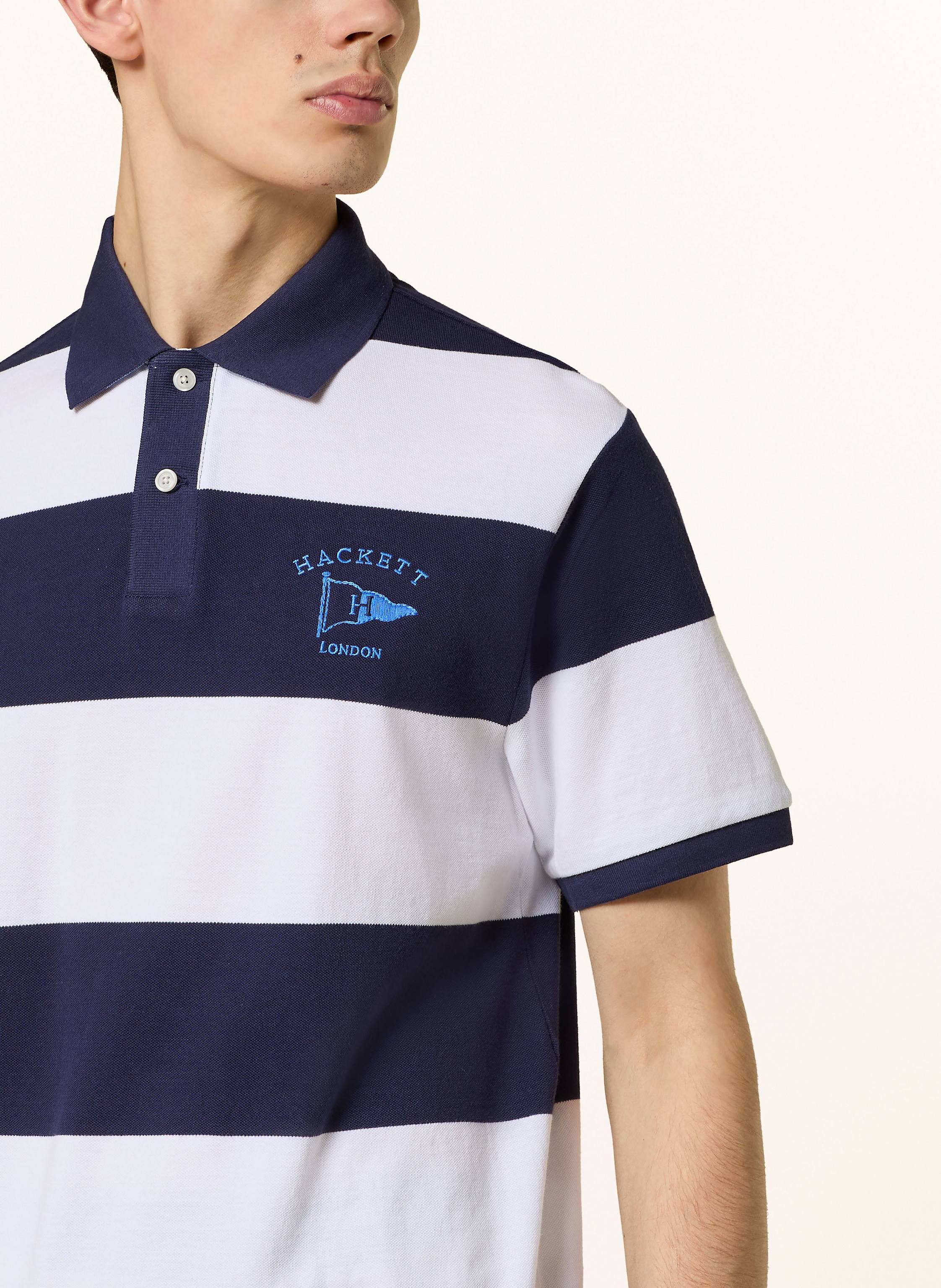 Thumbnail - Hackett London Piqué-Poloshirt Classic Fit blau