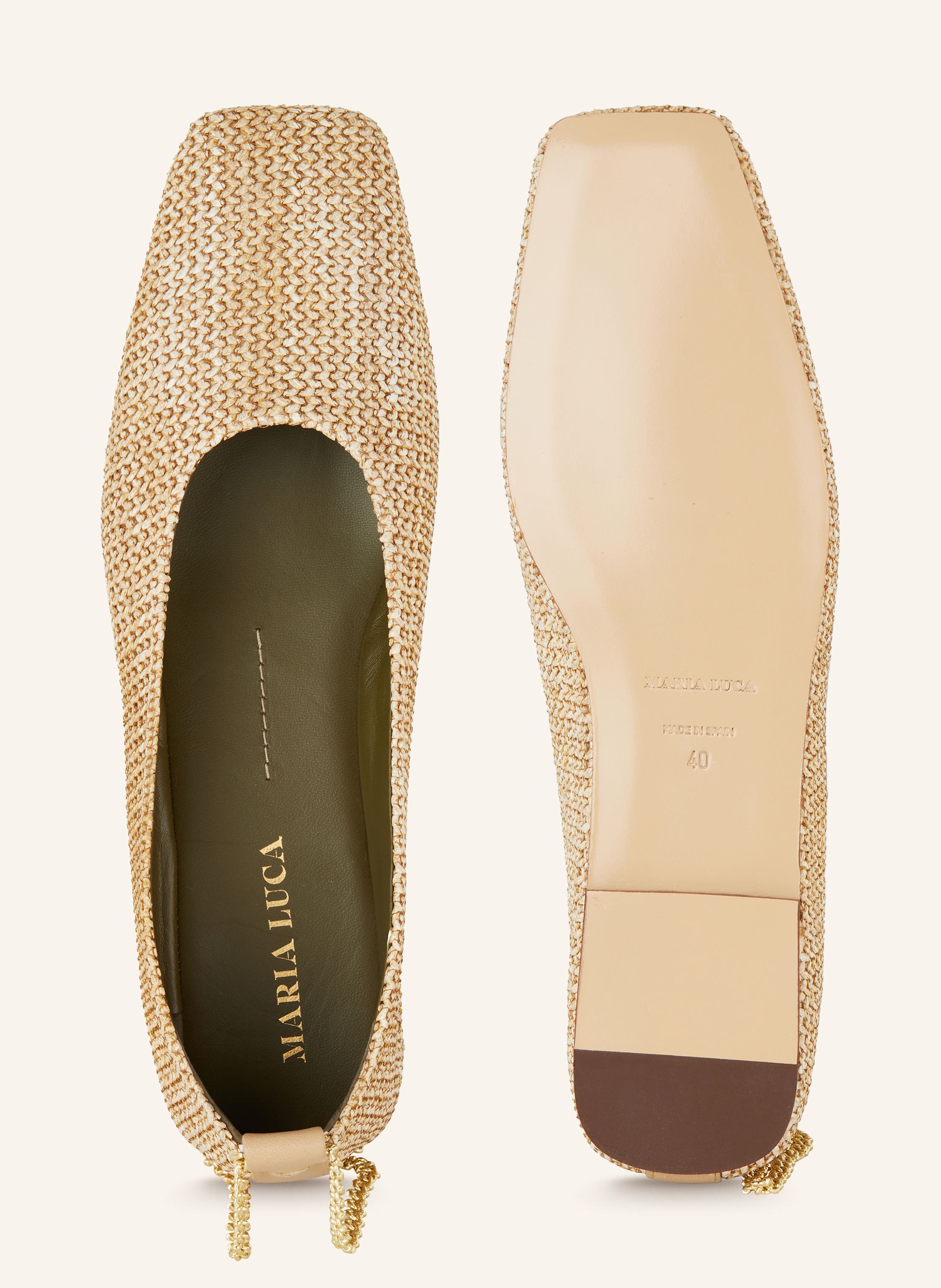 Thumbnail - Maria Luca Ballerinas Augusta beige