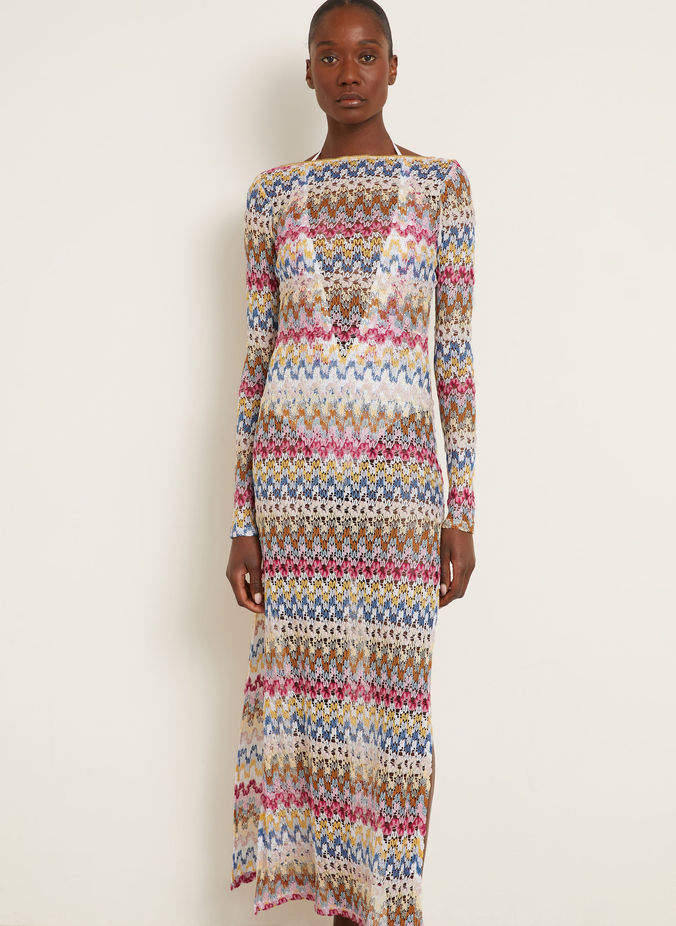 Thumbnail - Missoni Strandkleid Mit Glitzergarn pink
