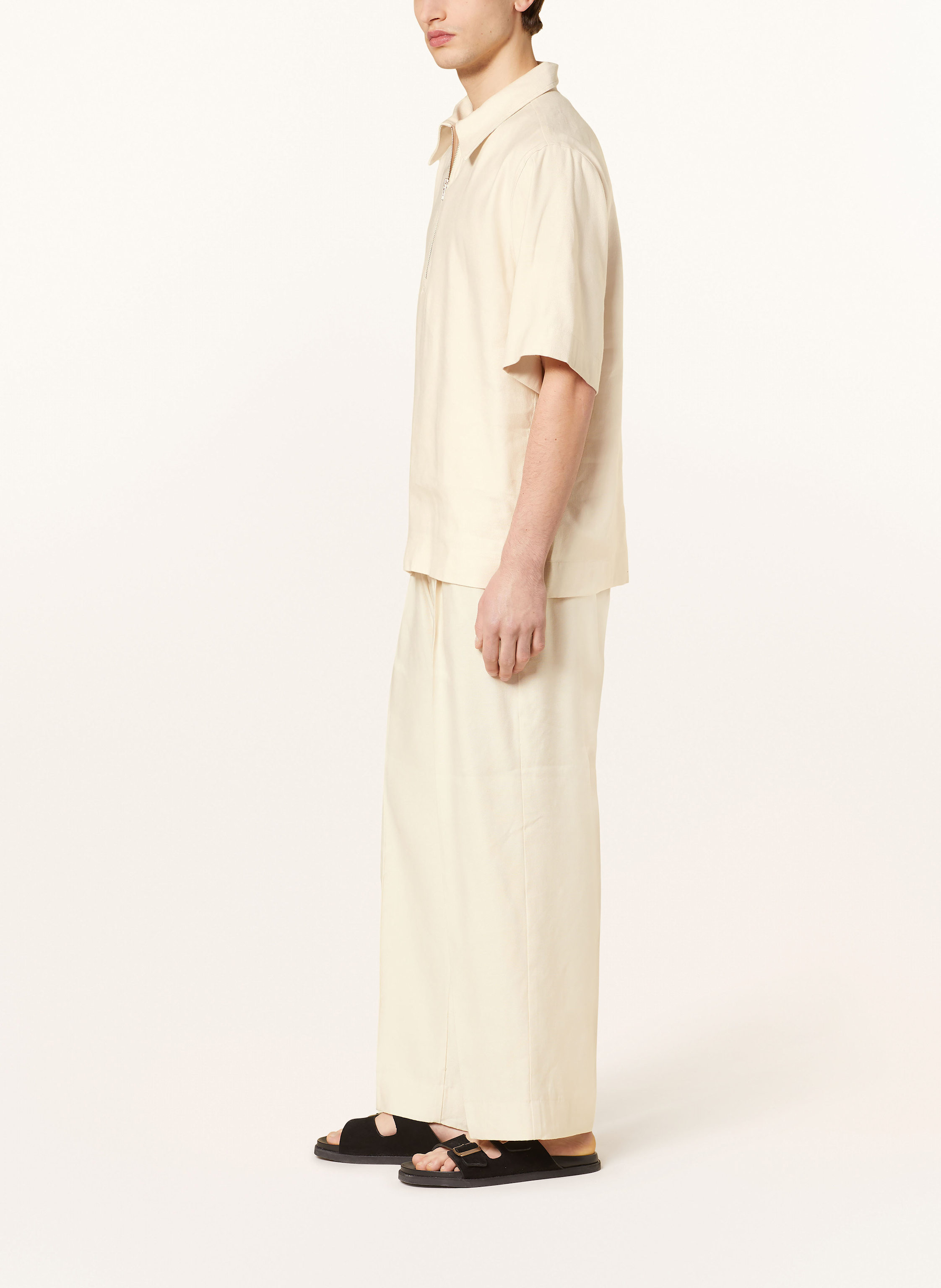 Thumbnail - Nn.07 Chino Kay Regular Fit Mit Leinen weiss