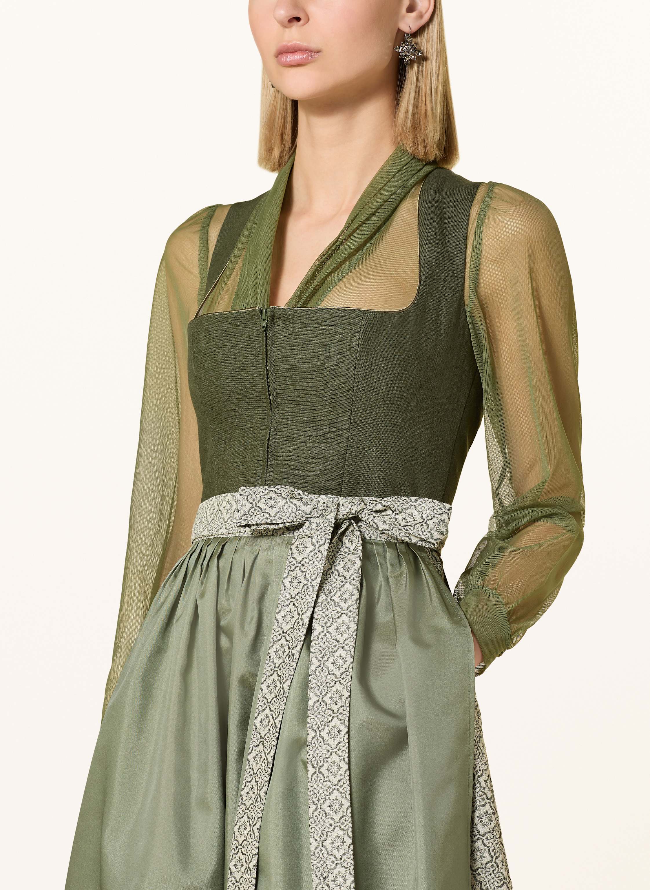 Thumbnail - Berwin & Wolff Dirndl Mit Leinen gruen