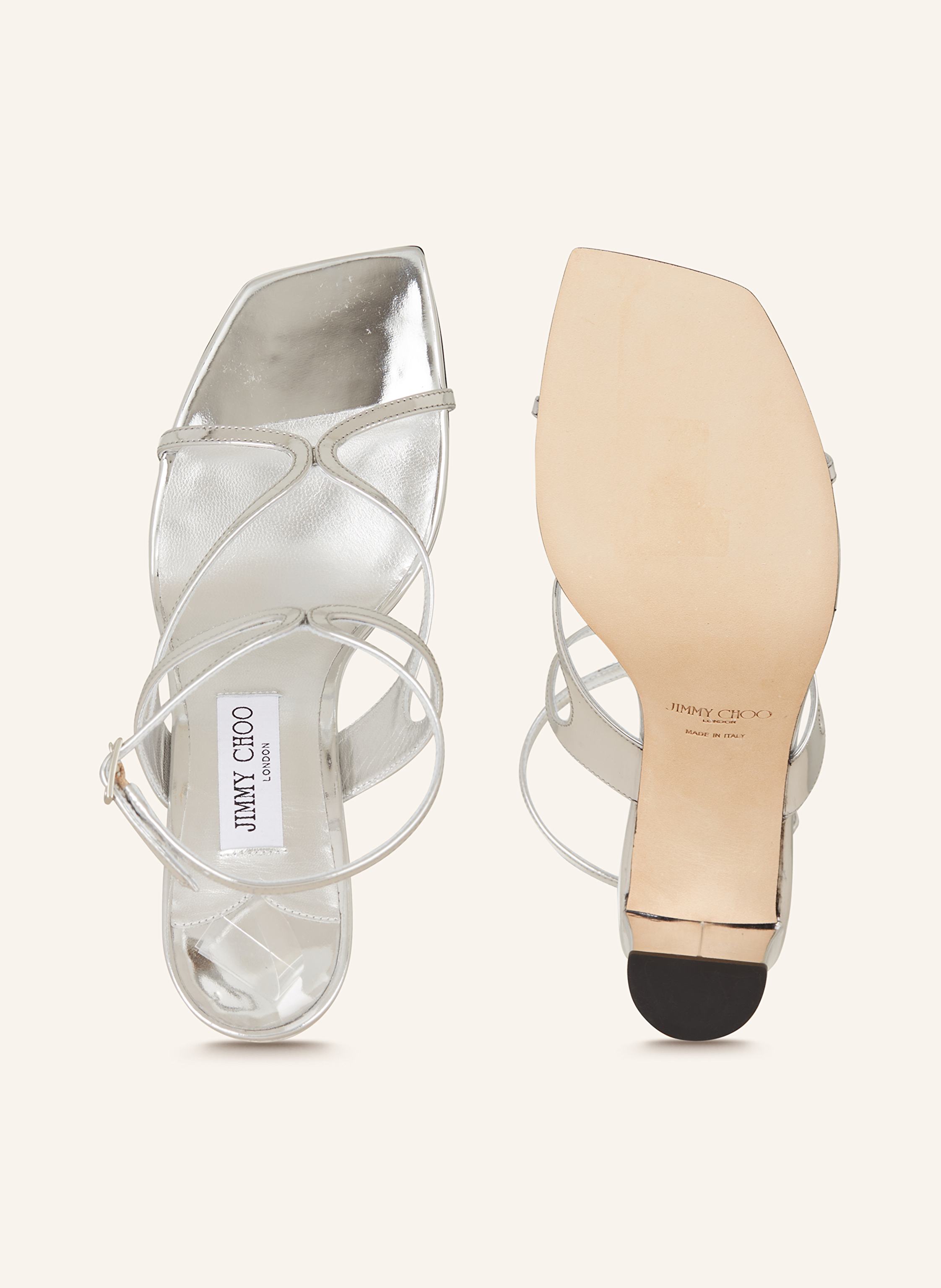 Thumbnail - Jimmy Choo Sandaletten Azie 85 silber