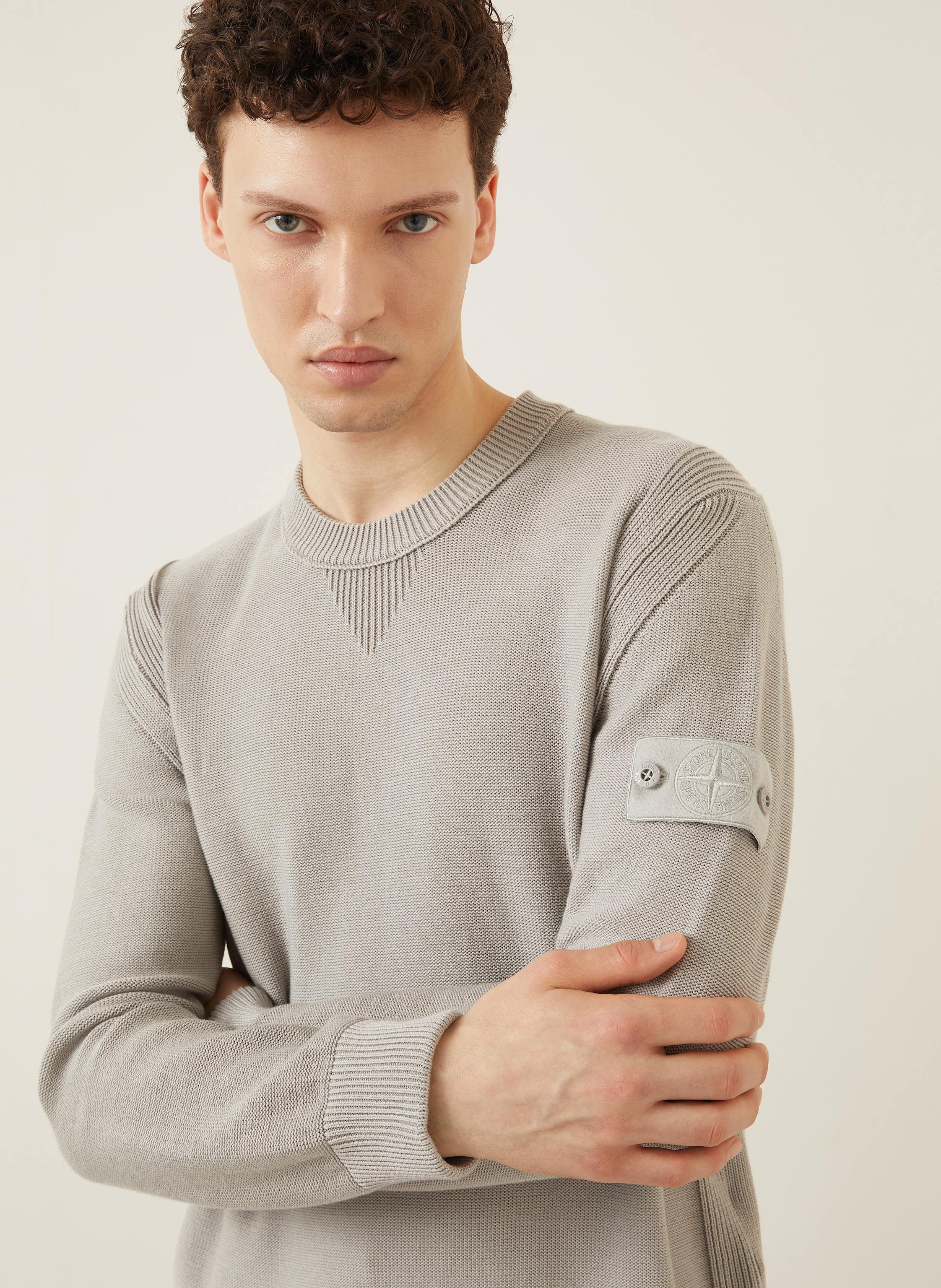 Thumbnail - Stone Island Pullover Ghost grau