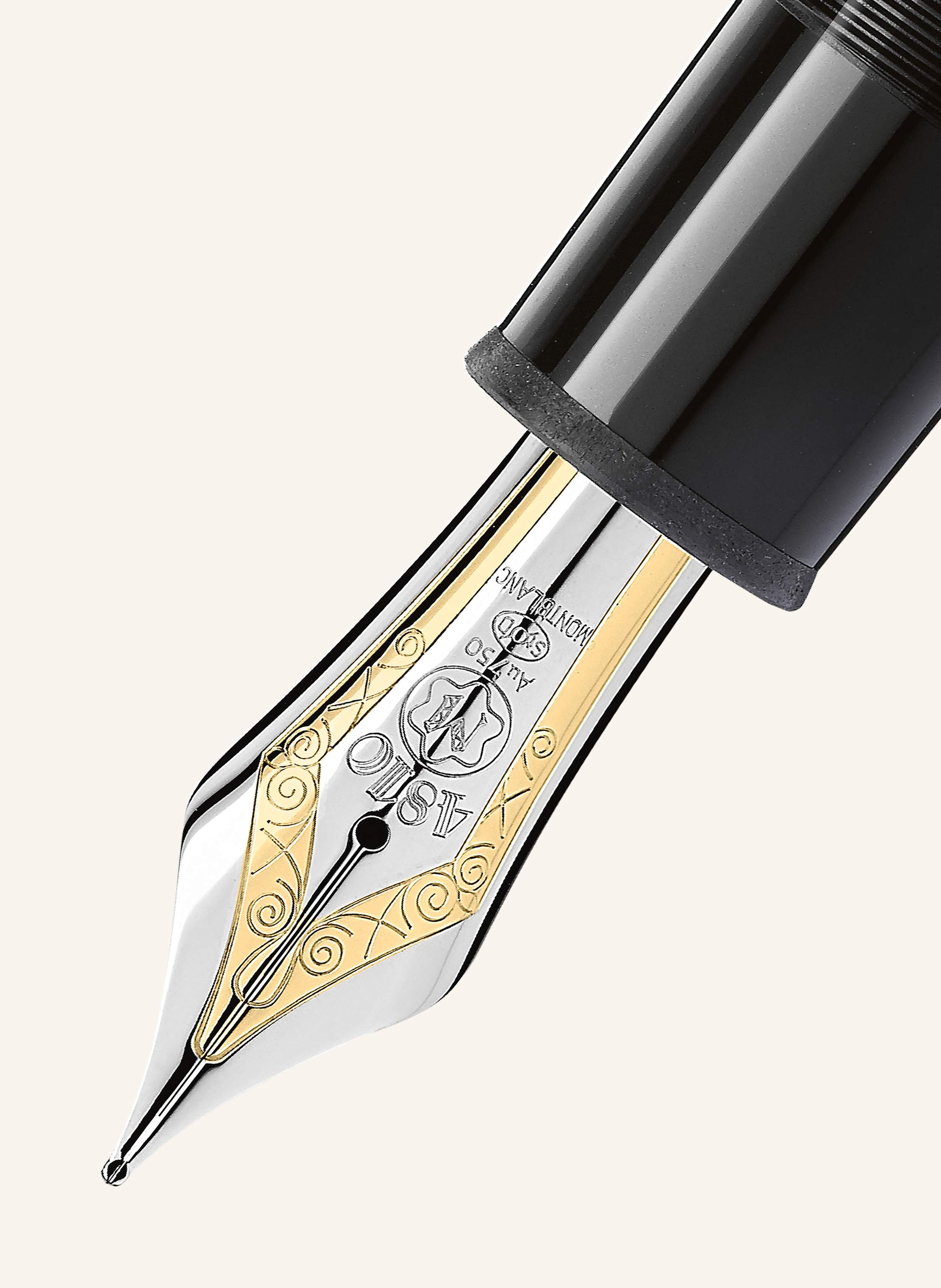 Thumbnail - Montblanc Kolbenfüllfederhalter Meisterstück Platinum-Coated 149 schwarz