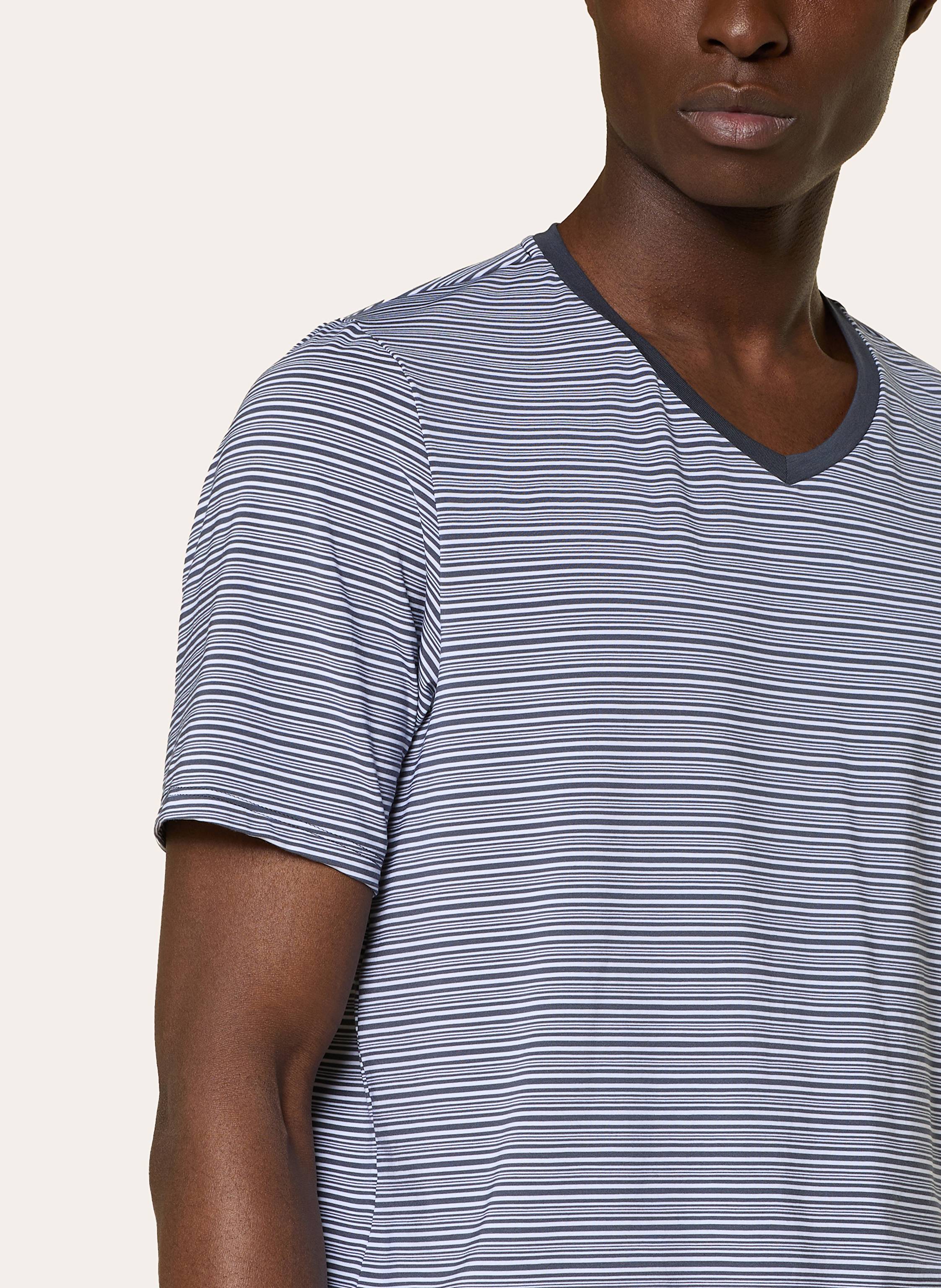 Thumbnail - Schiesser Shorty-Schlafanzug Long Life Soft grau