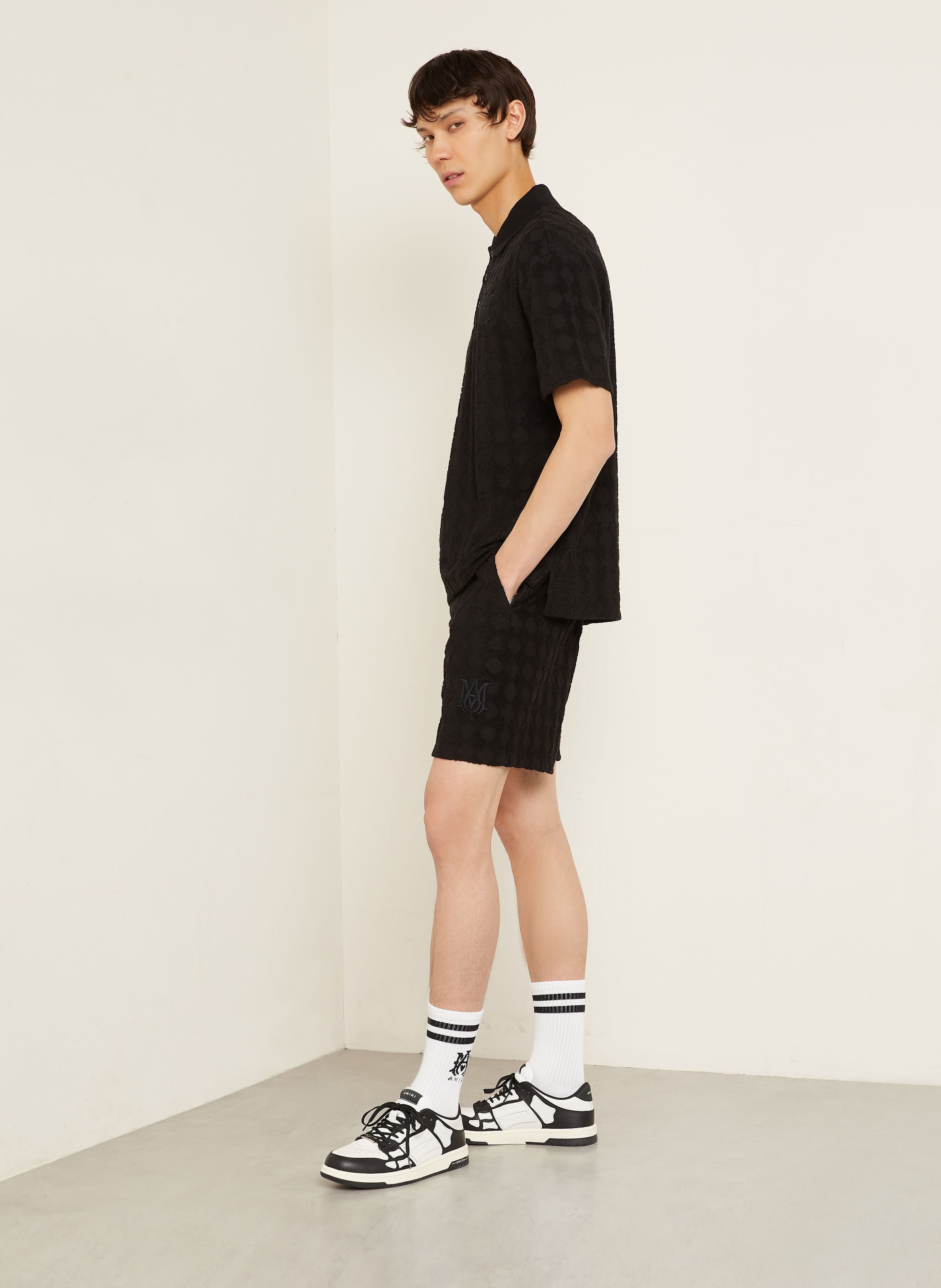 Thumbnail - Amiri Frottee-Shorts schwarz