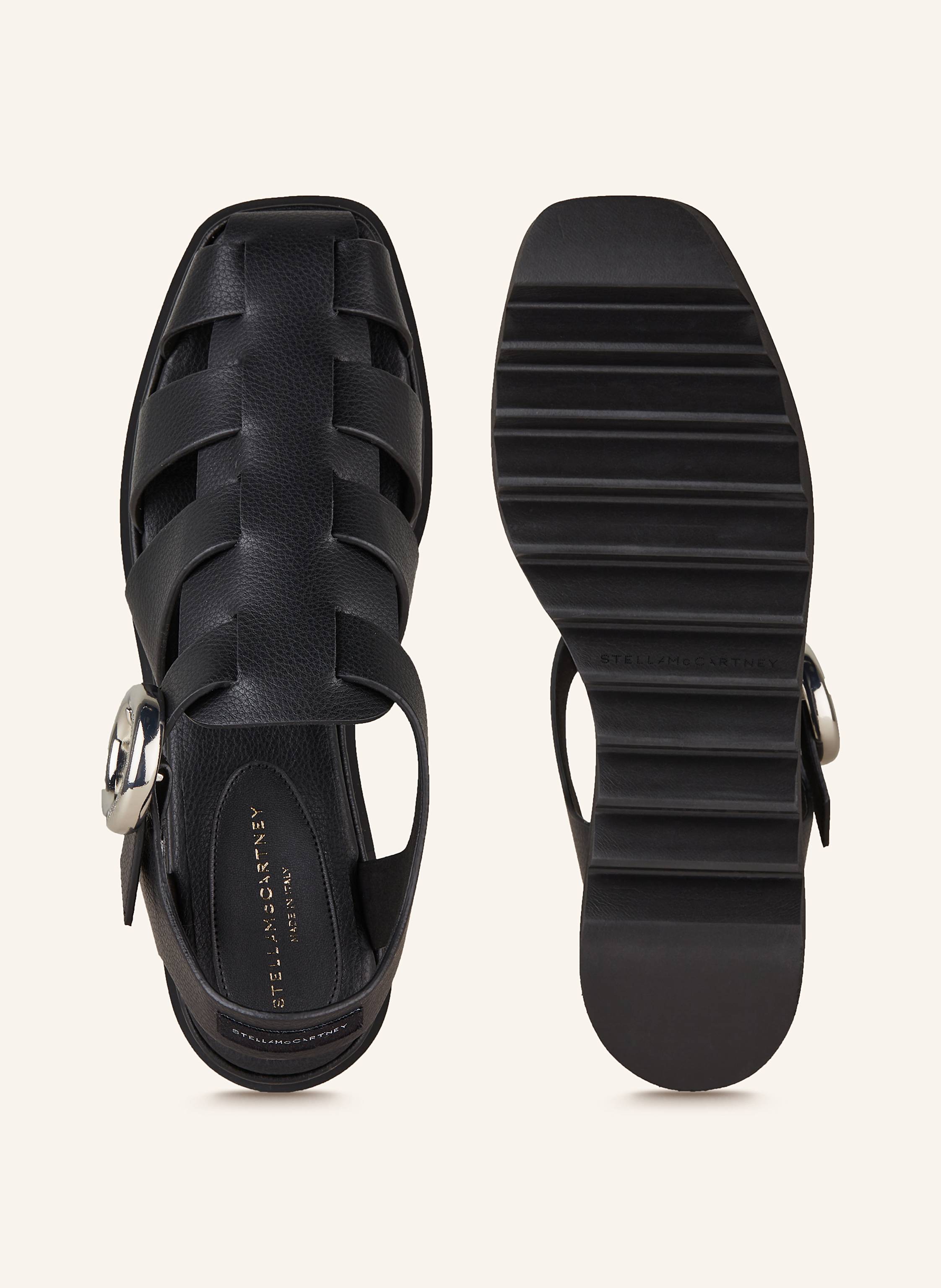 Thumbnail - Stella Mccartney Plateau-Sandaletten Elyse schwarz