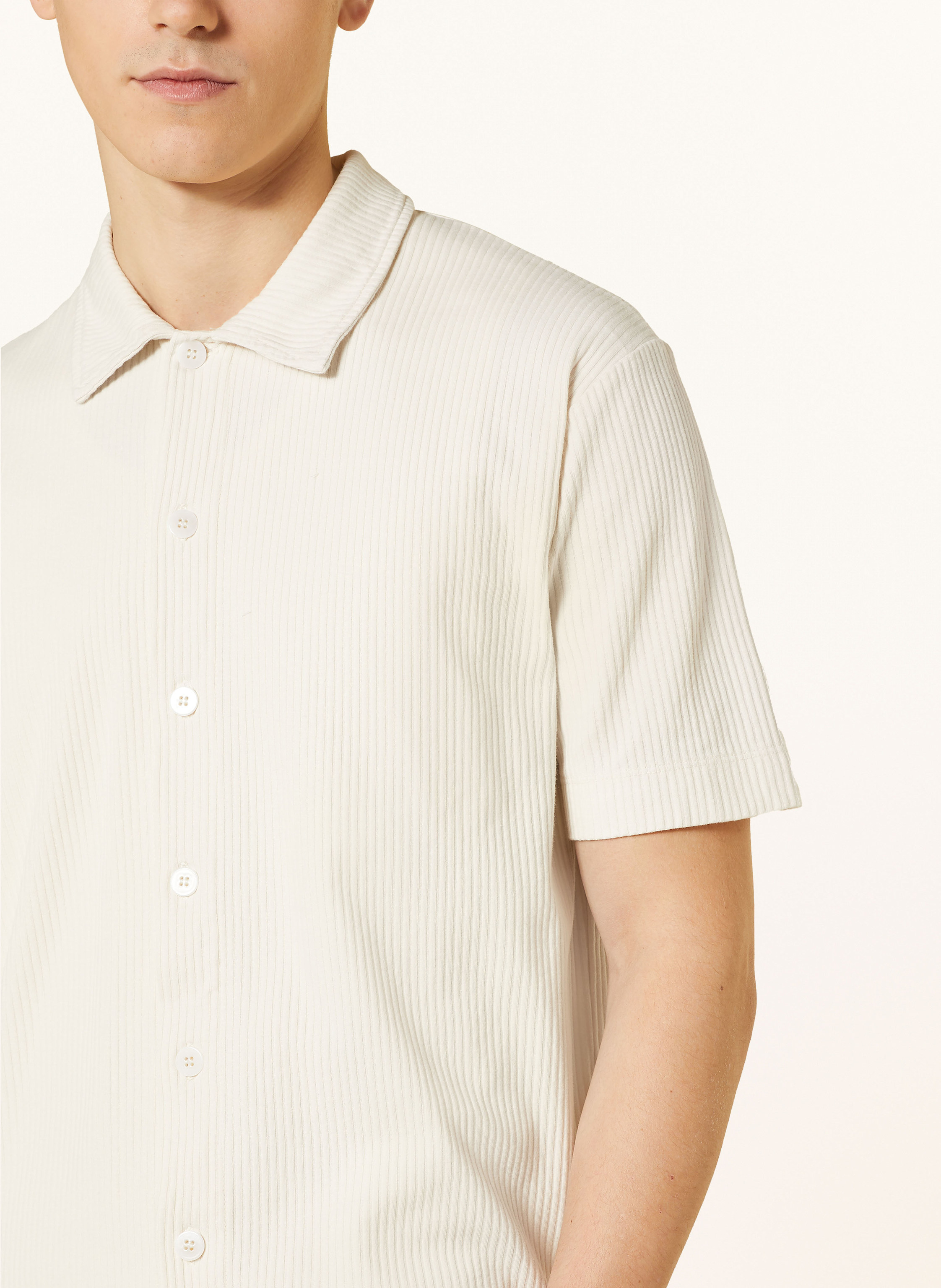 Thumbnail - Daniele Fiesoli Kurzarm-Hemd Regular Fit weiss