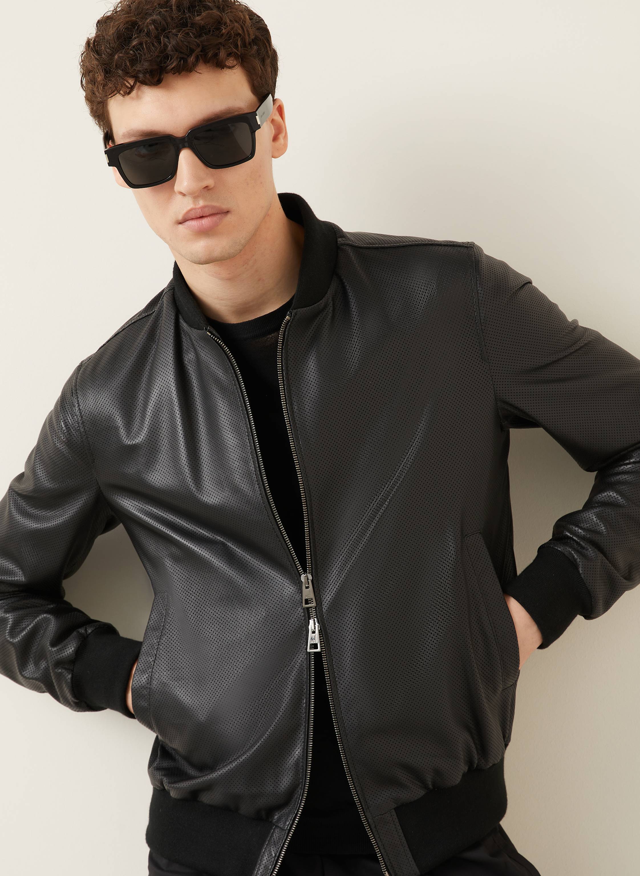 Thumbnail - Manzoni 24 Lederblouson schwarz