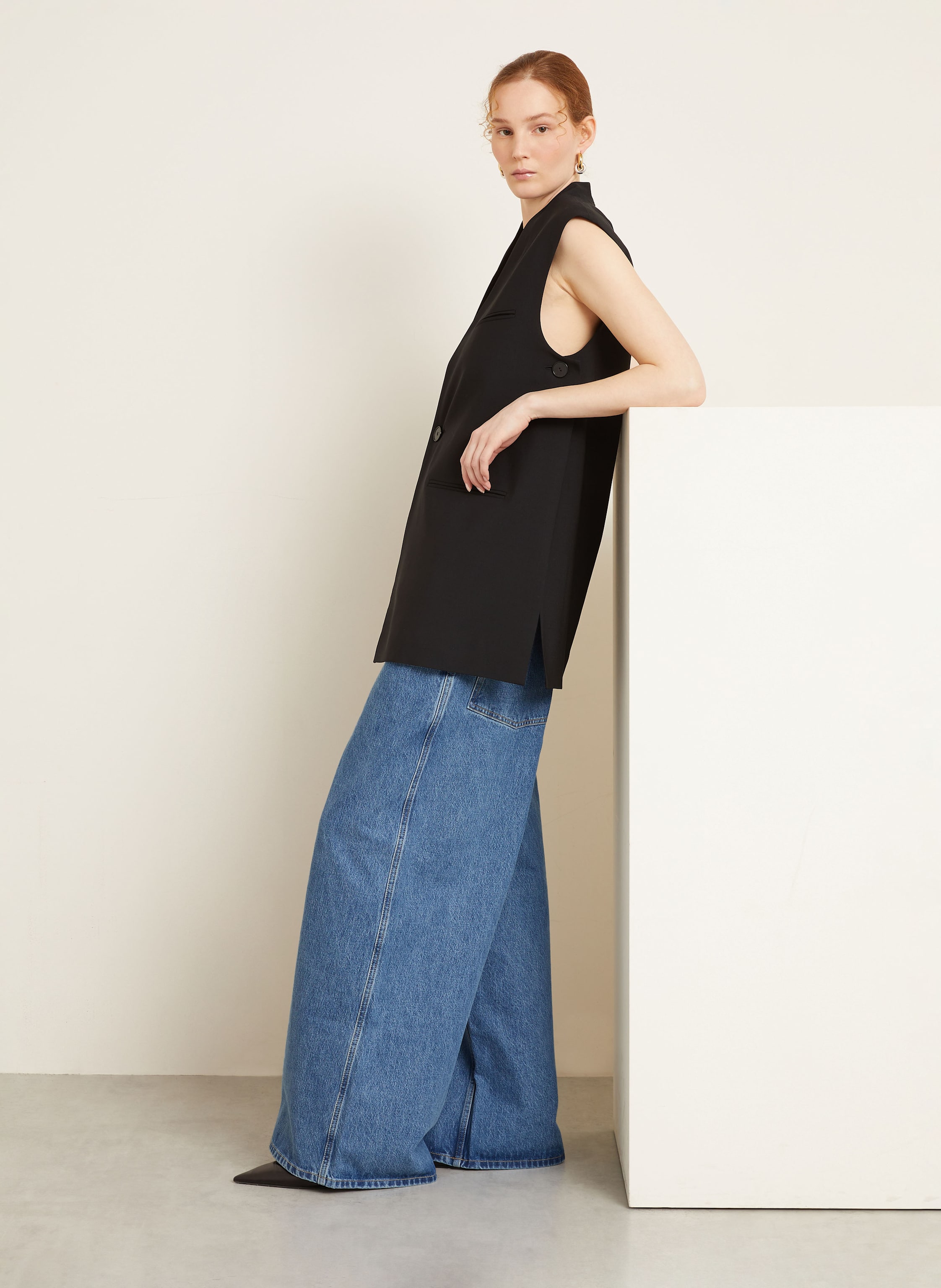 Thumbnail - Gauchere Jeans blau