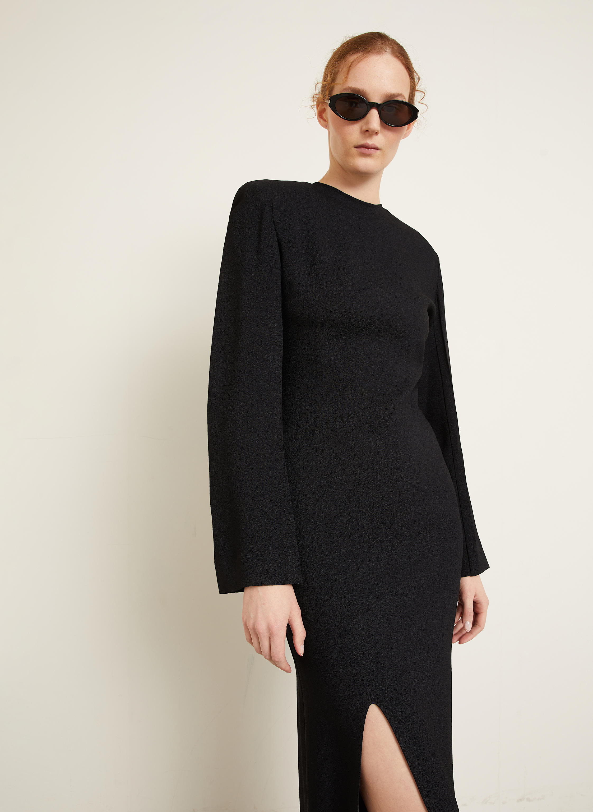 Thumbnail - Gauchere Kleid schwarz