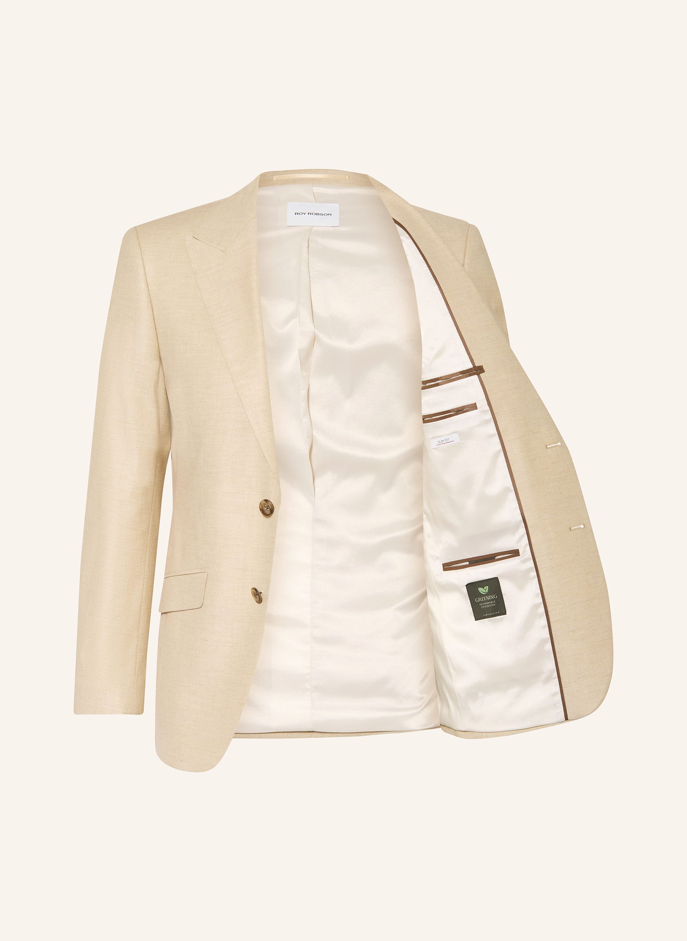 Thumbnail - Roy Robson Anzugsakko Slim Fit braun