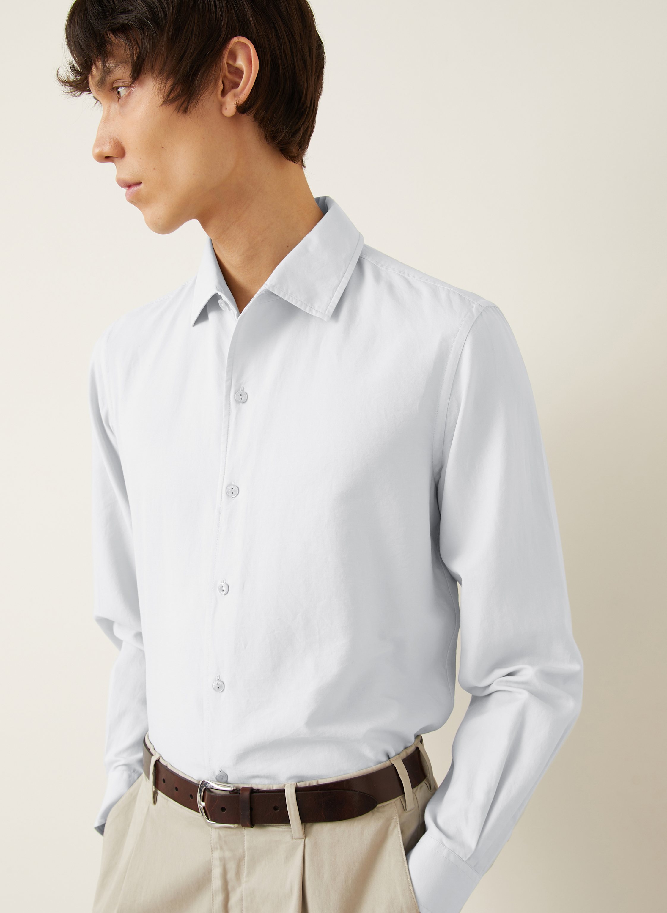 Thumbnail - Agnona Hemd Regular Fit Mit Seide blau